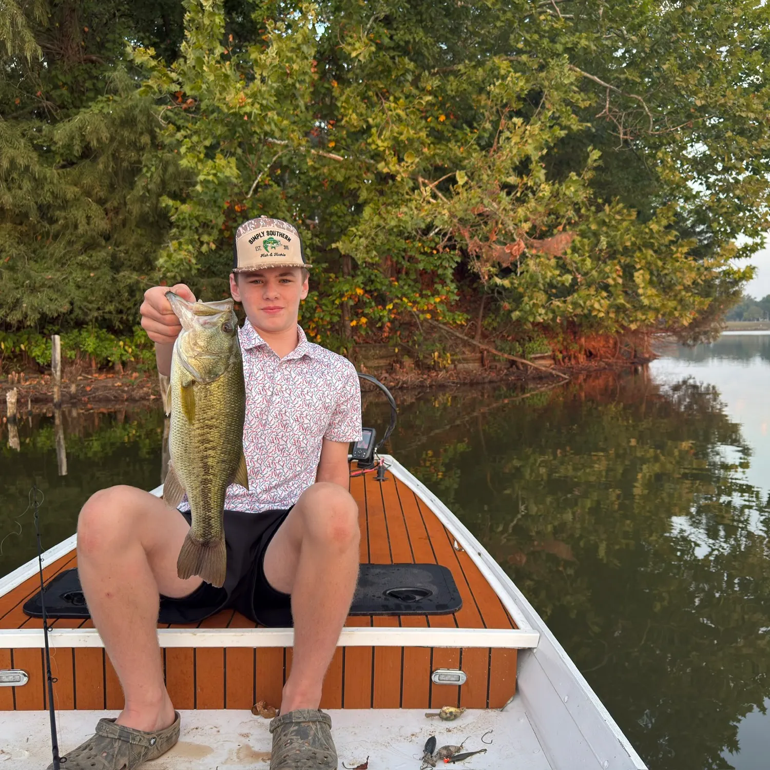 Largemouth bass caught on Fishbrain