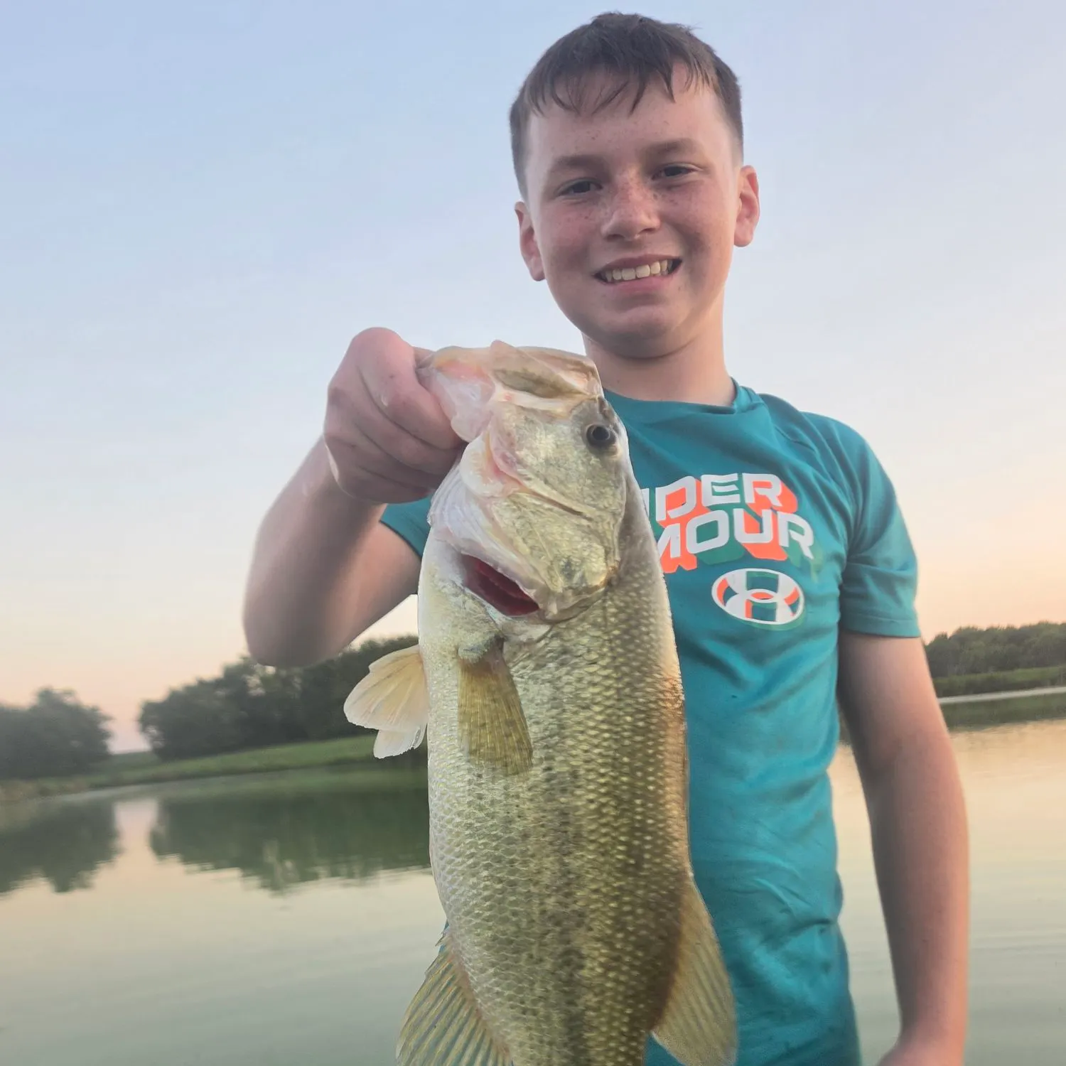 Largemouth bass caught on Fishbrain