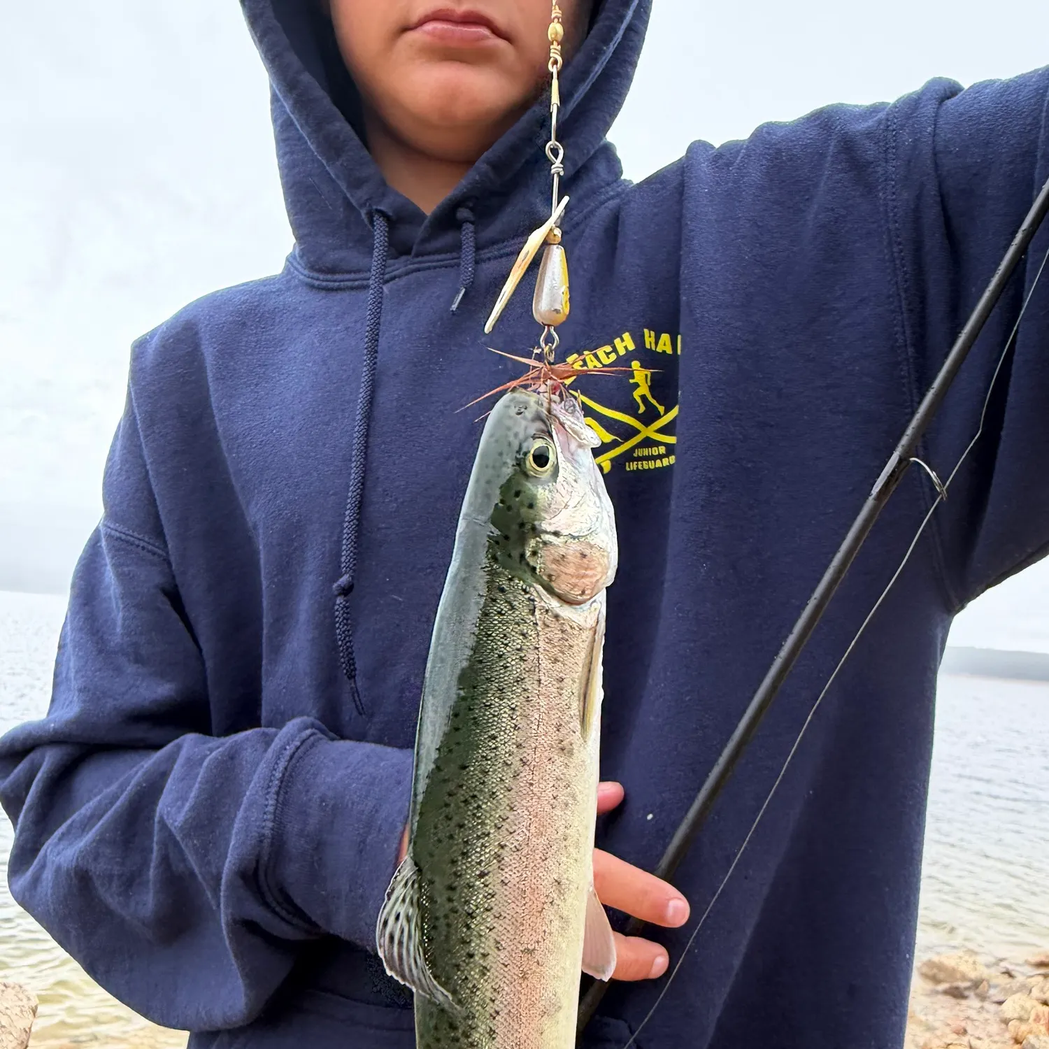 Rainbow trout caught on Fishbrain