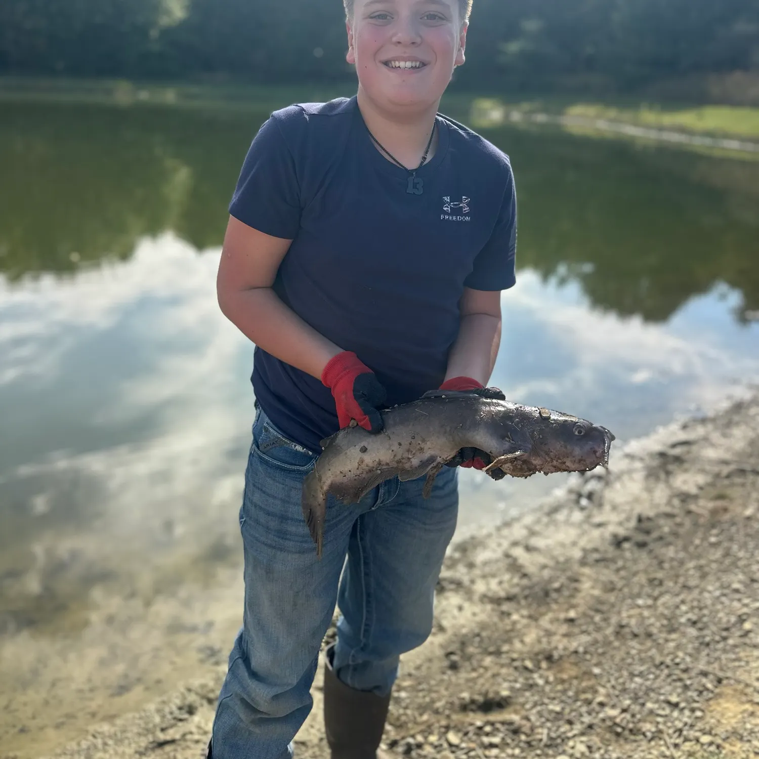 Channel catfish caught on Fishbrain