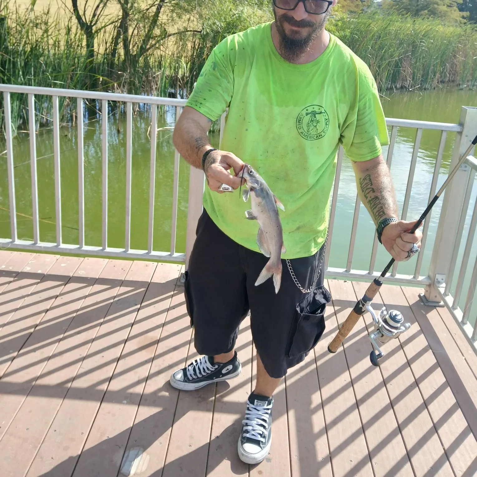 Channel catfish caught on Fishbrain