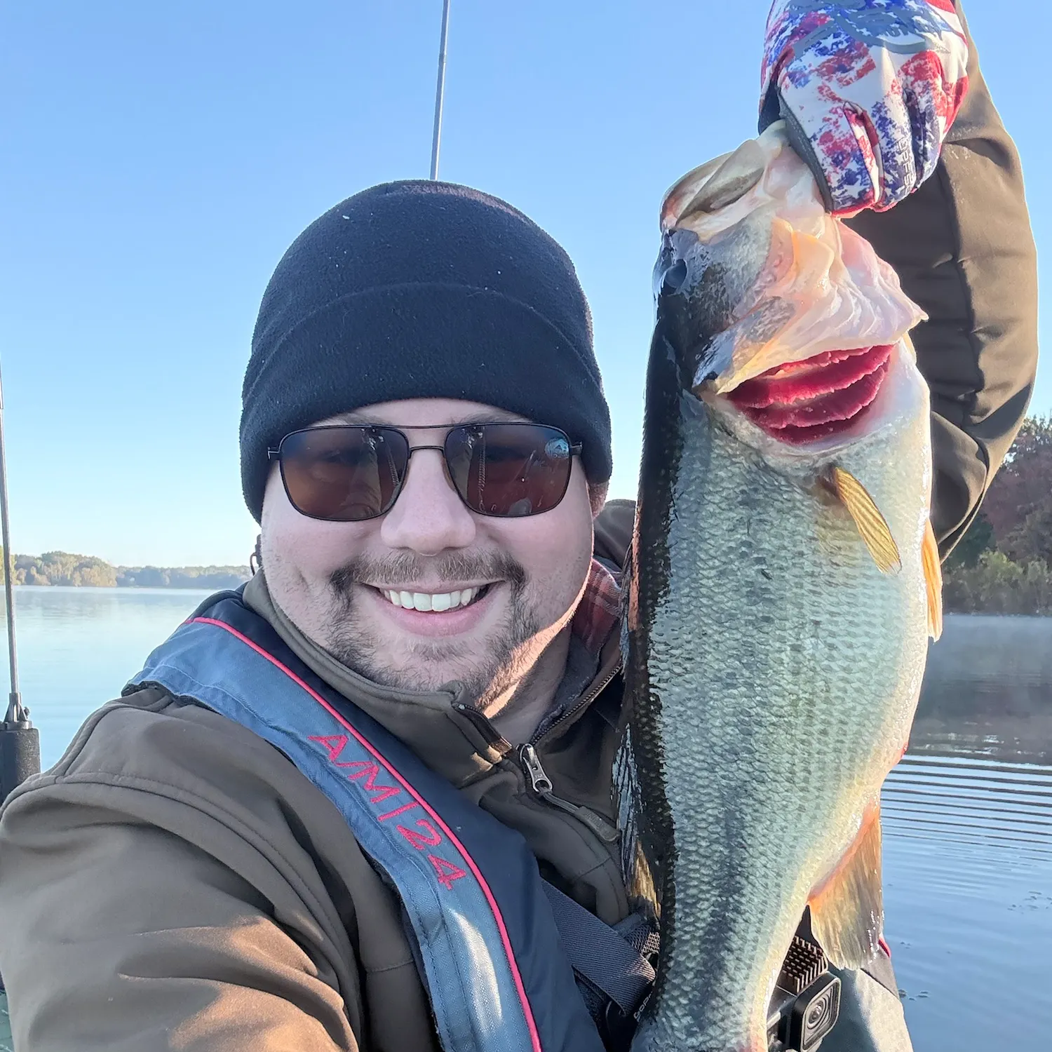Largemouth bass caught on Fishbrain