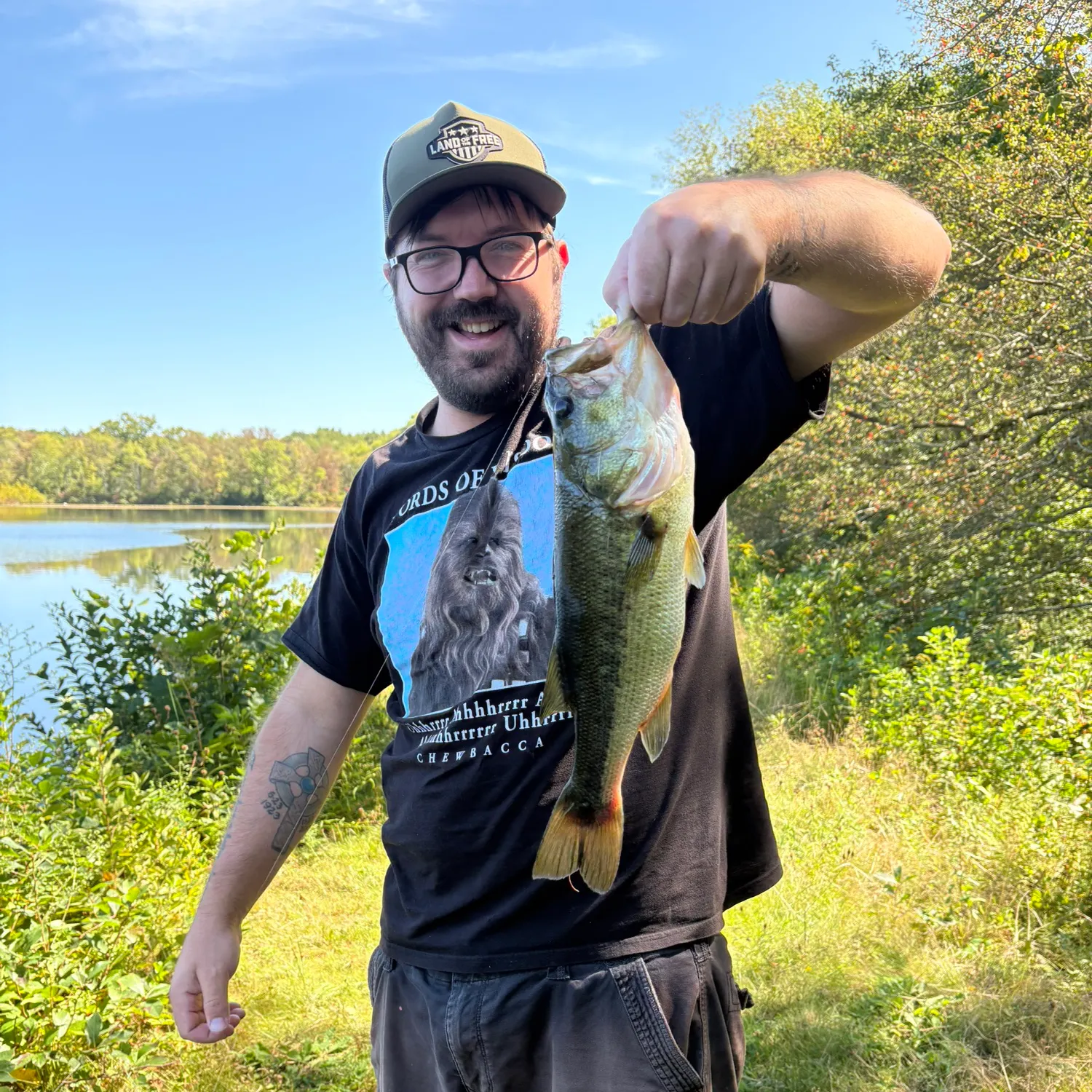 Largemouth bass caught on Fishbrain