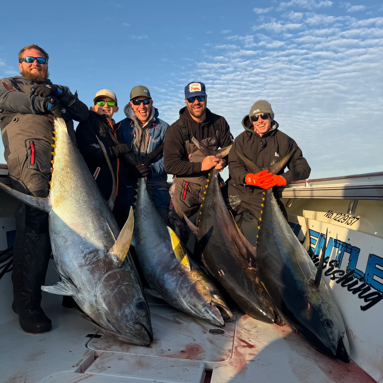 Yellowfin tuna caught on Fishbrain