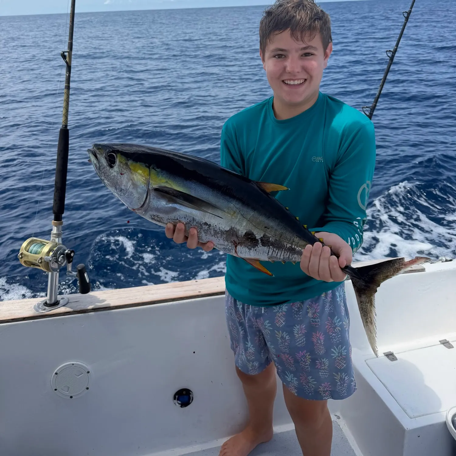 Yellowfin tuna caught on Fishbrain