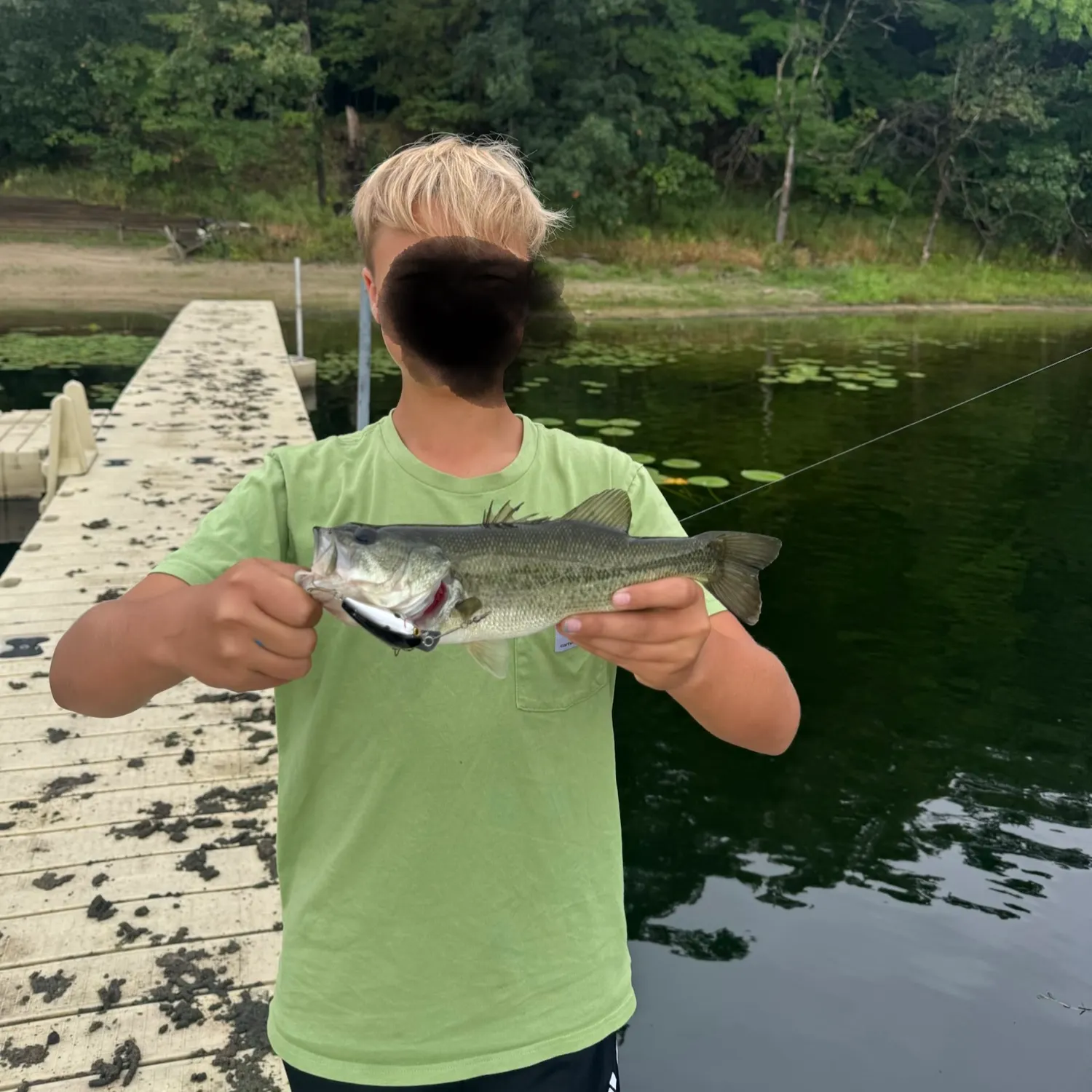 Largemouth bass caught on Fishbrain