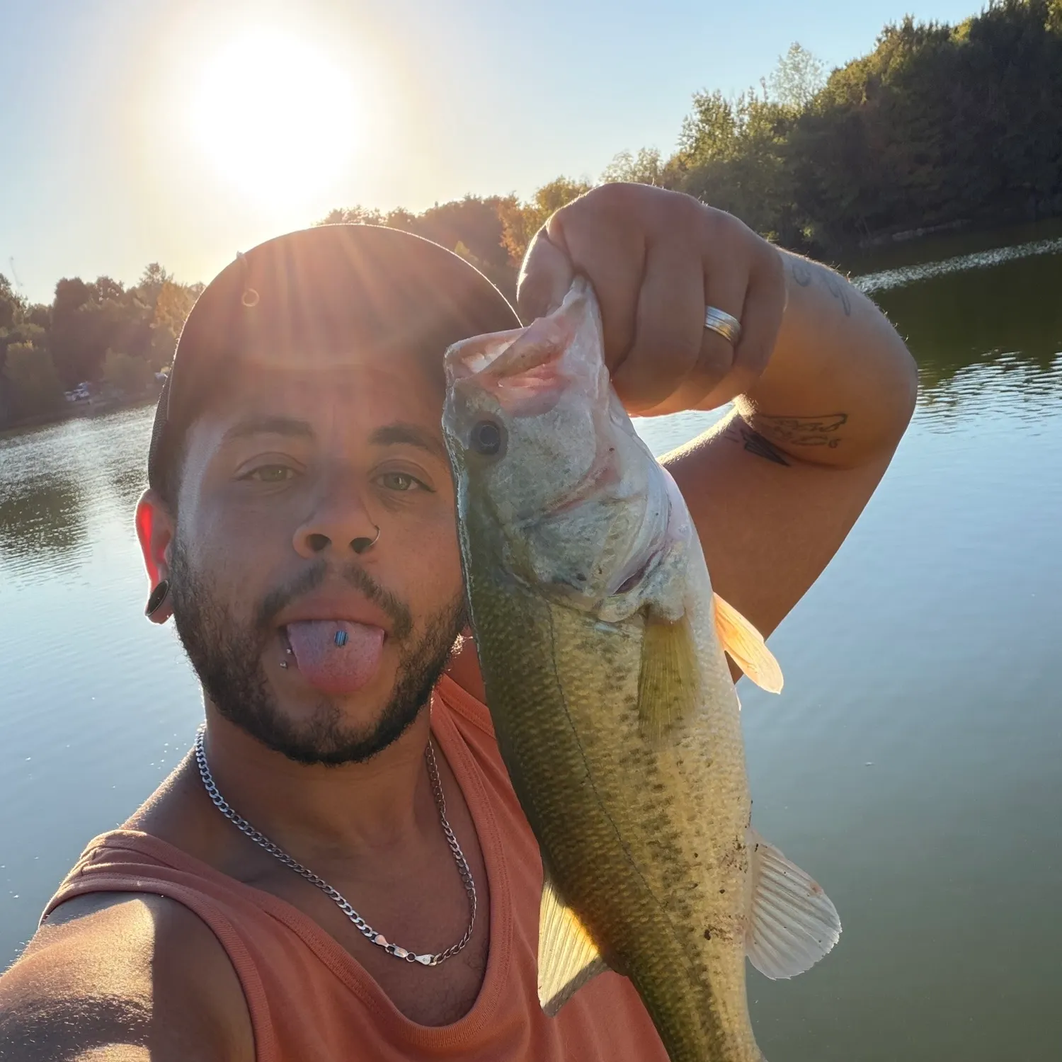 Largemouth bass caught on Fishbrain