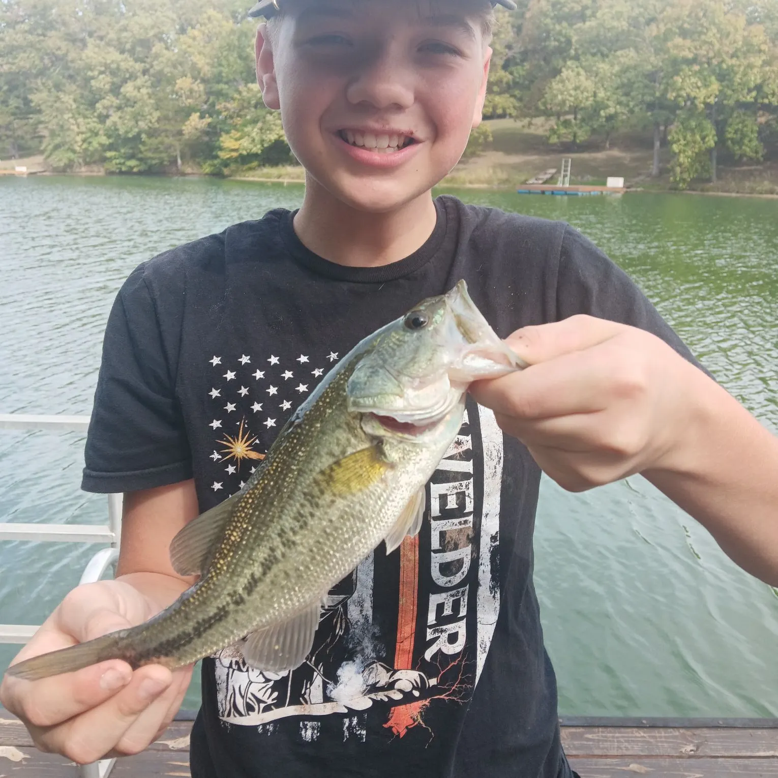 Largemouth bass caught on Fishbrain
