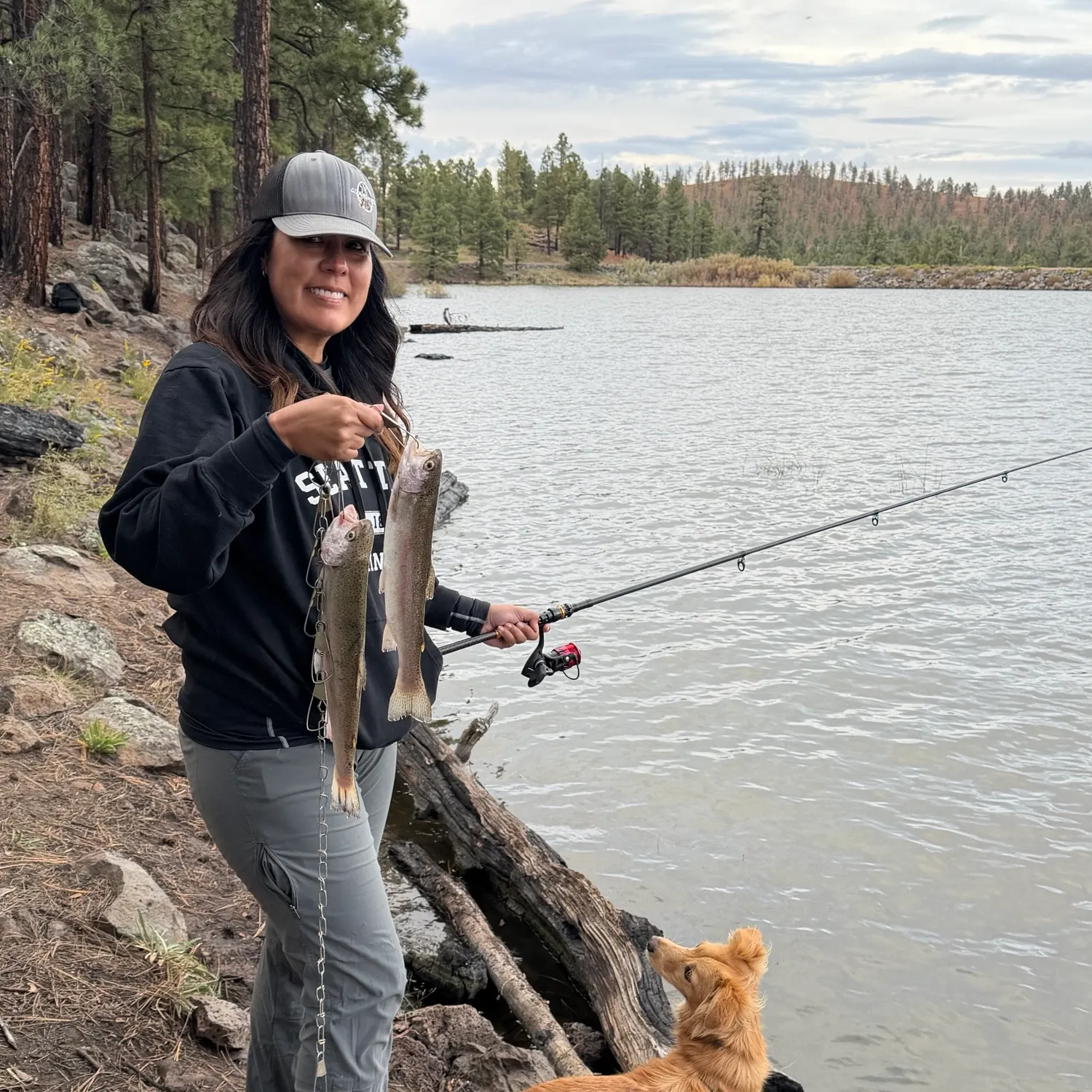 Rainbow trout caught on Fishbrain