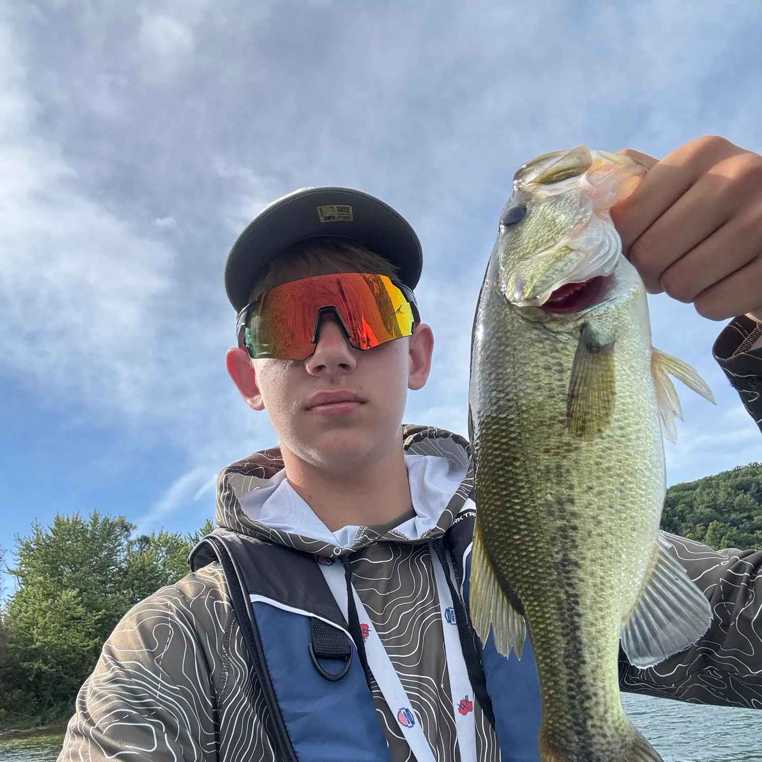 Largemouth bass caught on Fishbrain