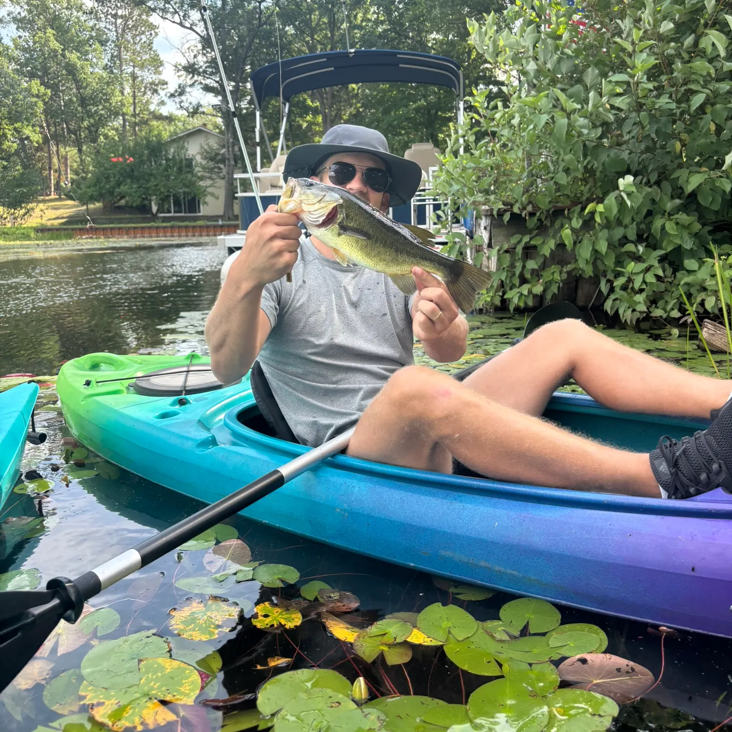 Largemouth bass caught on Fishbrain