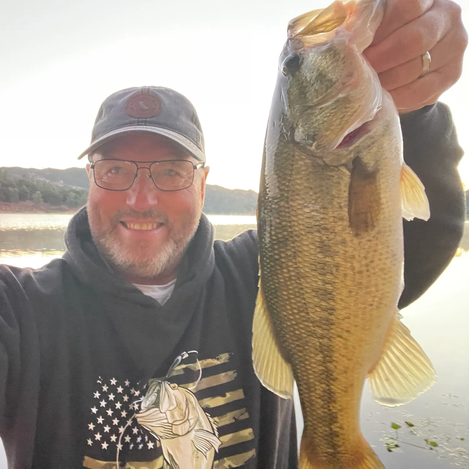 Largemouth bass caught on Fishbrain