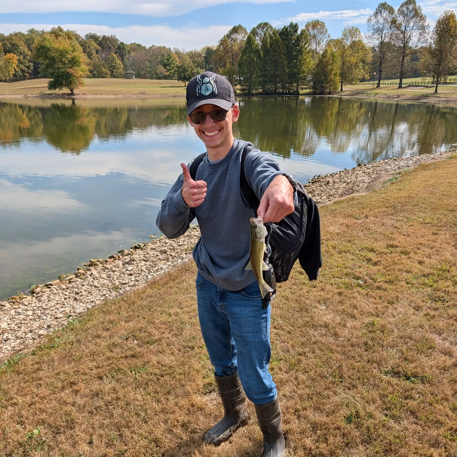 Largemouth bass caught on Fishbrain