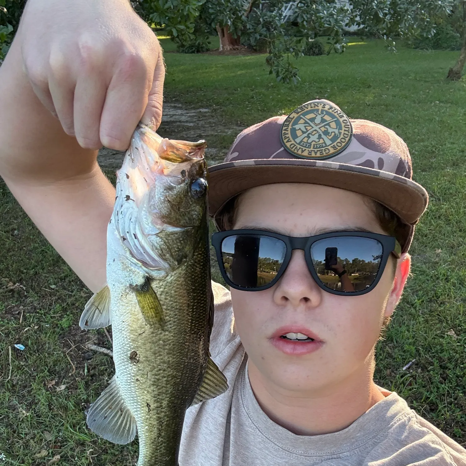 Largemouth bass caught on Fishbrain