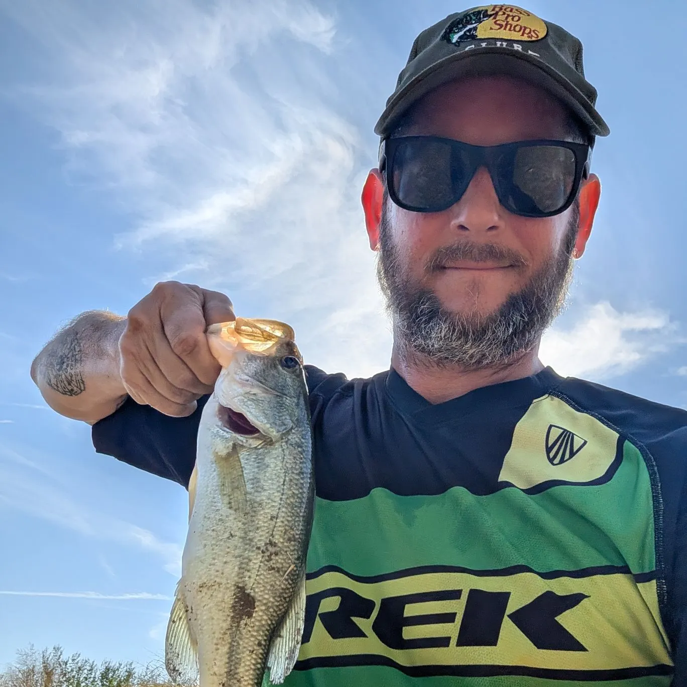 Largemouth bass caught on Fishbrain