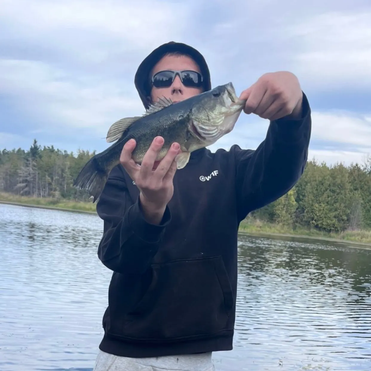 Largemouth bass caught on Fishbrain