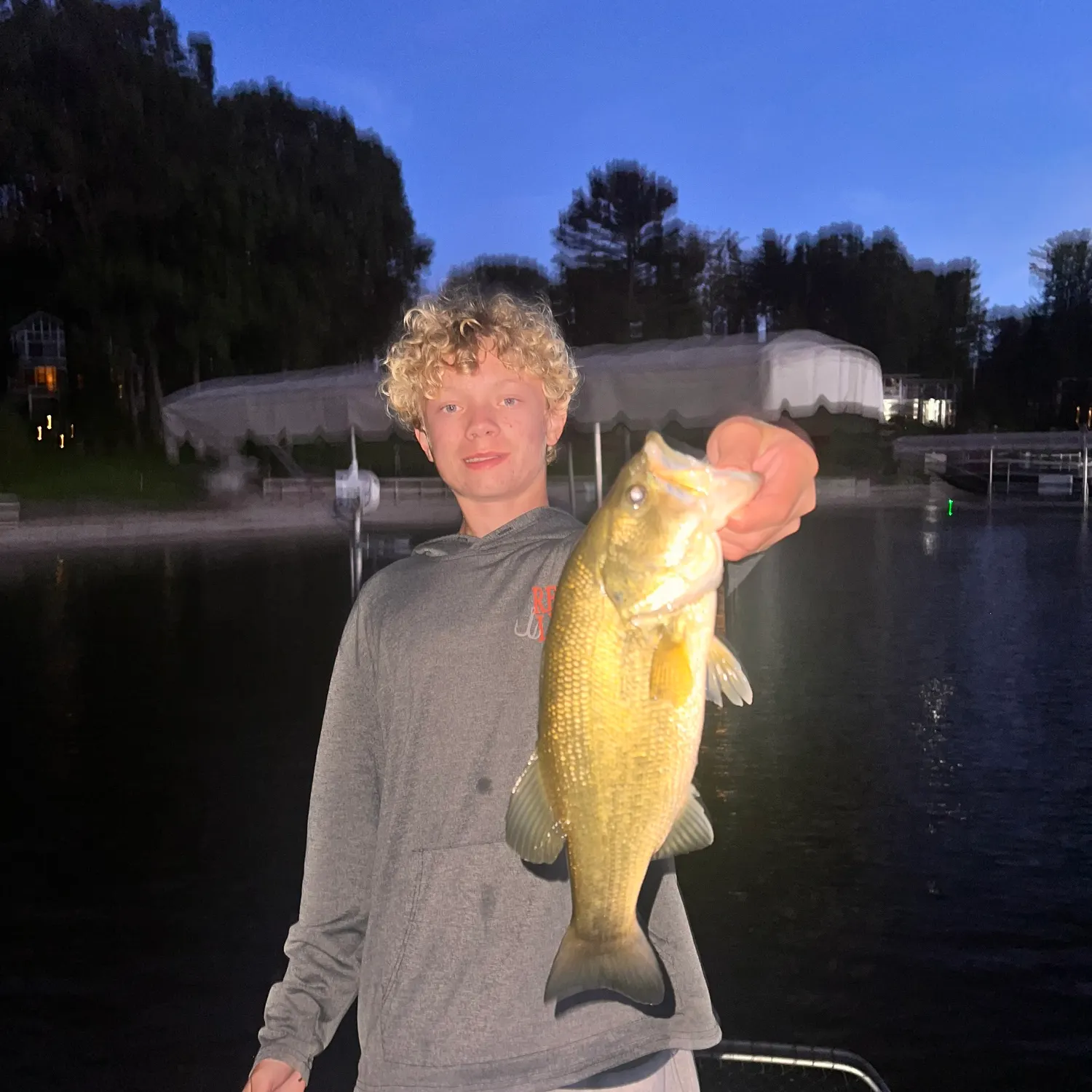 Largemouth bass caught on Fishbrain