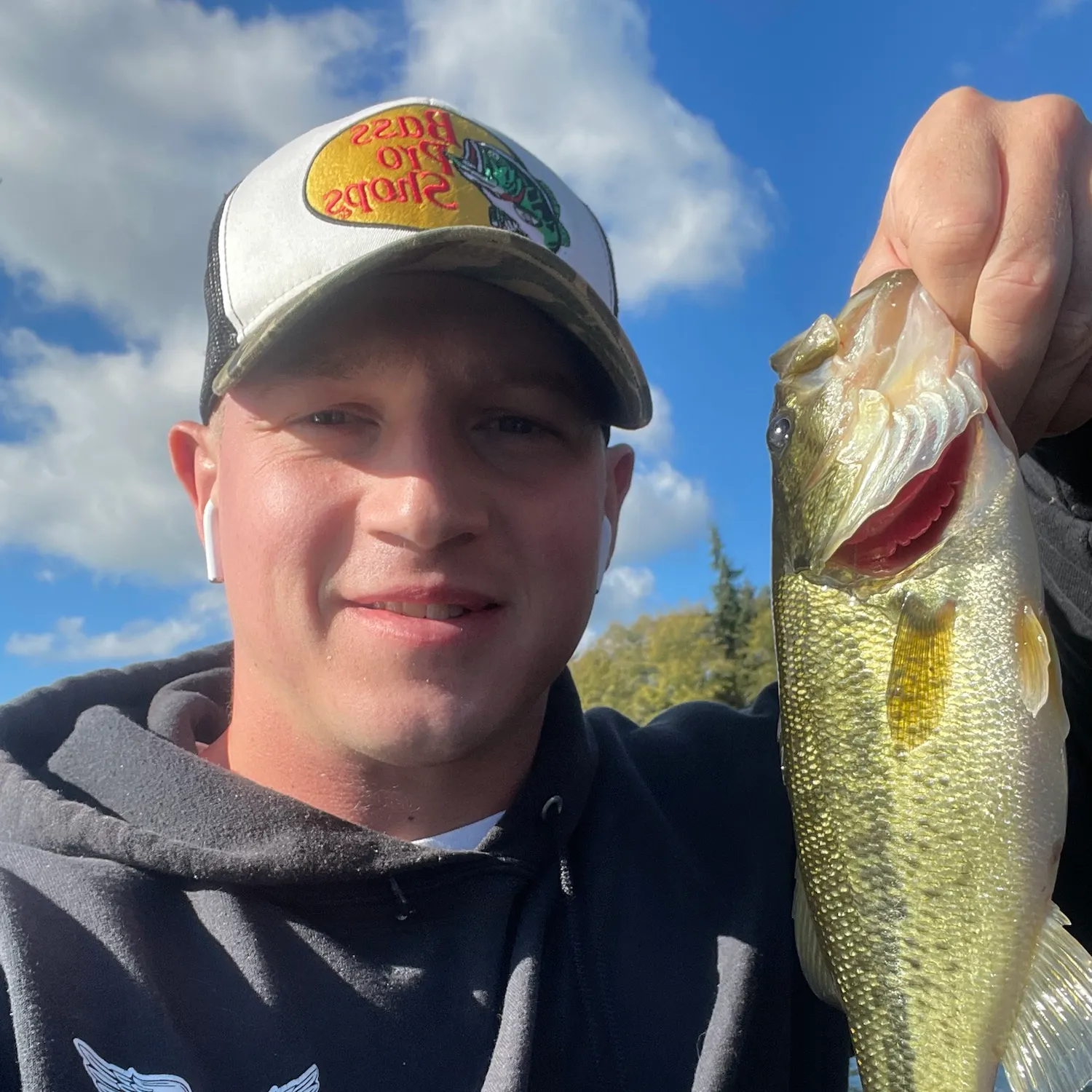 Largemouth bass caught on Fishbrain