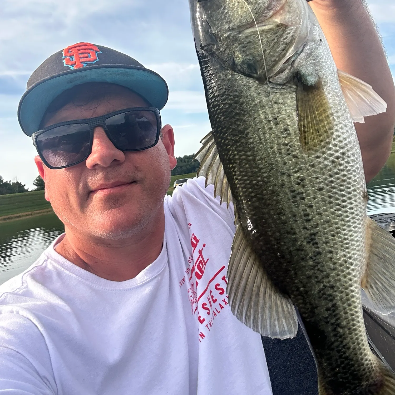 Largemouth bass caught on Fishbrain