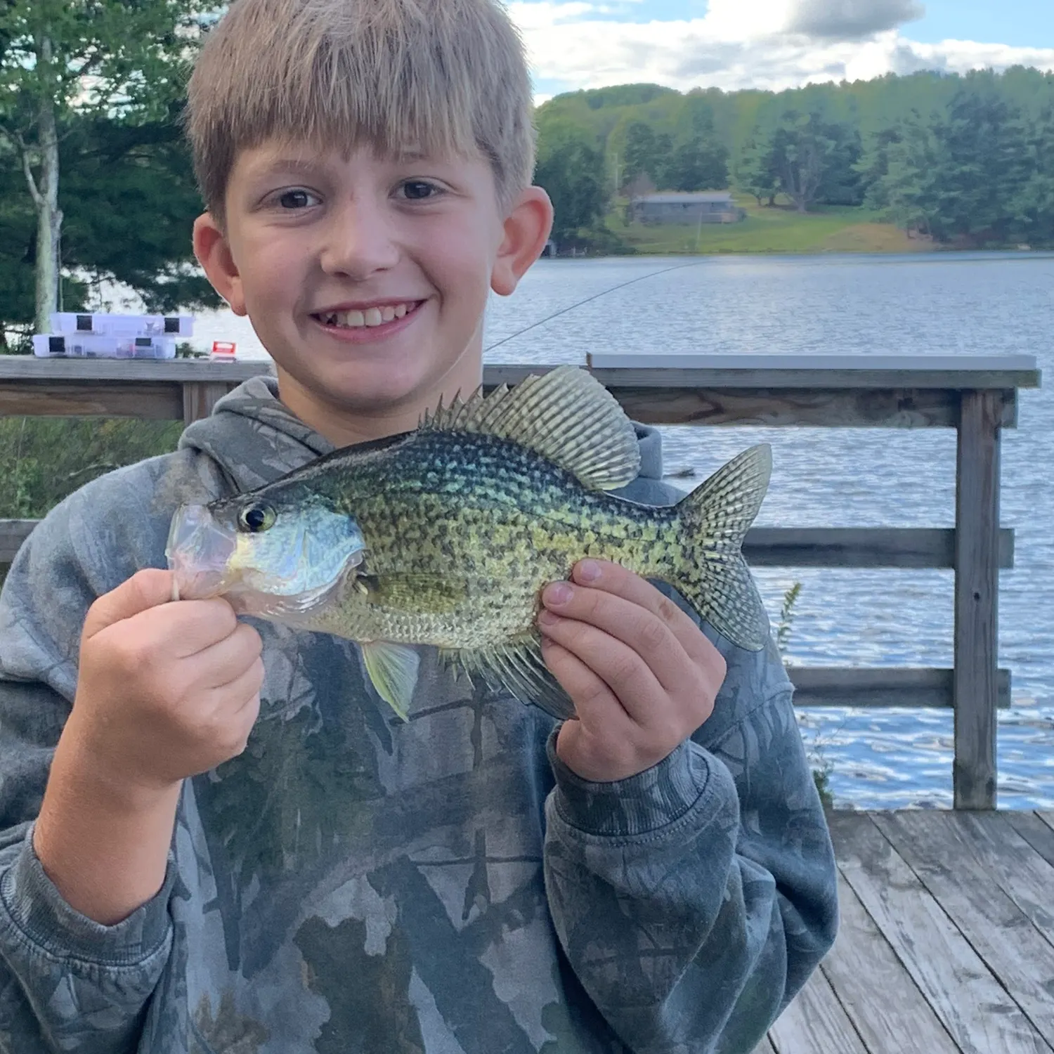 Black crappie caught on Fishbrain