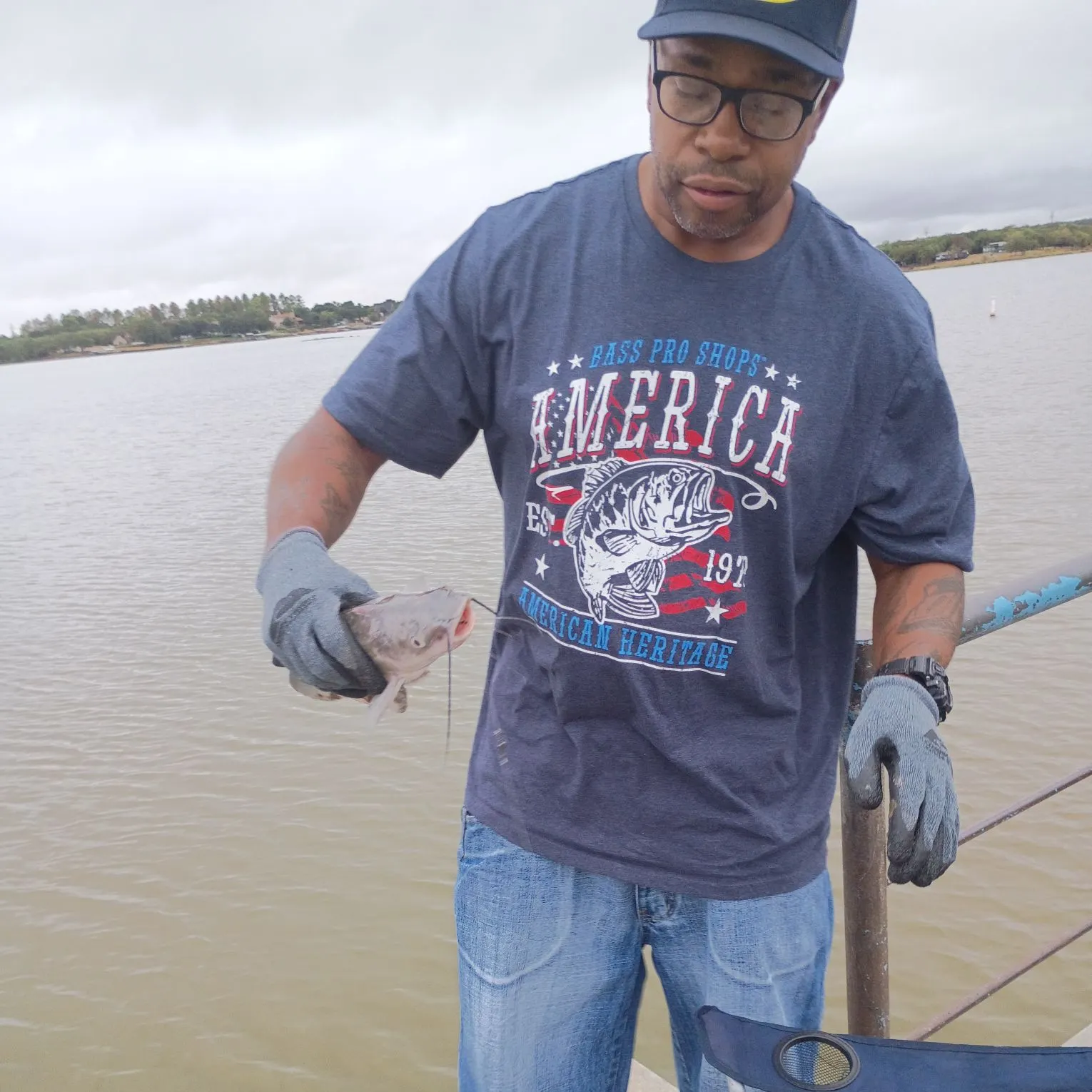 Blue catfish caught on Fishbrain