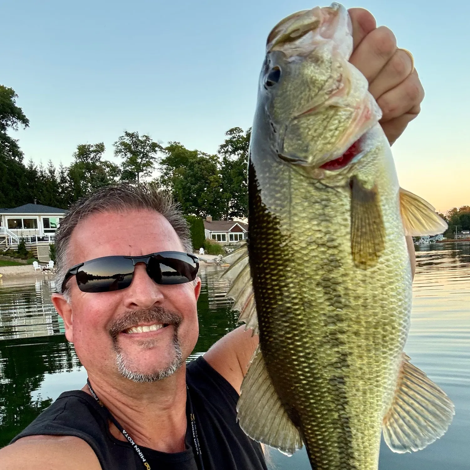 Largemouth bass caught on Fishbrain
