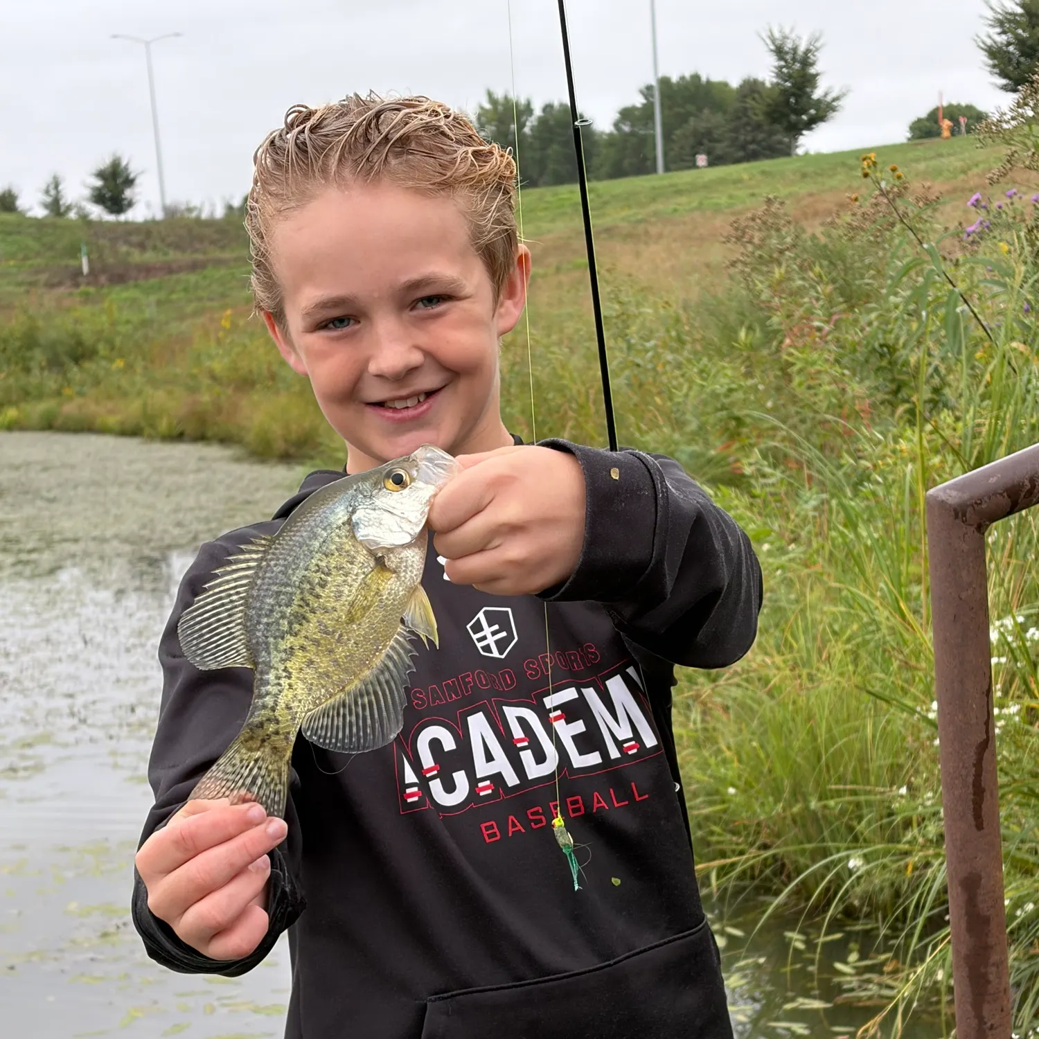Black crappie caught on Fishbrain