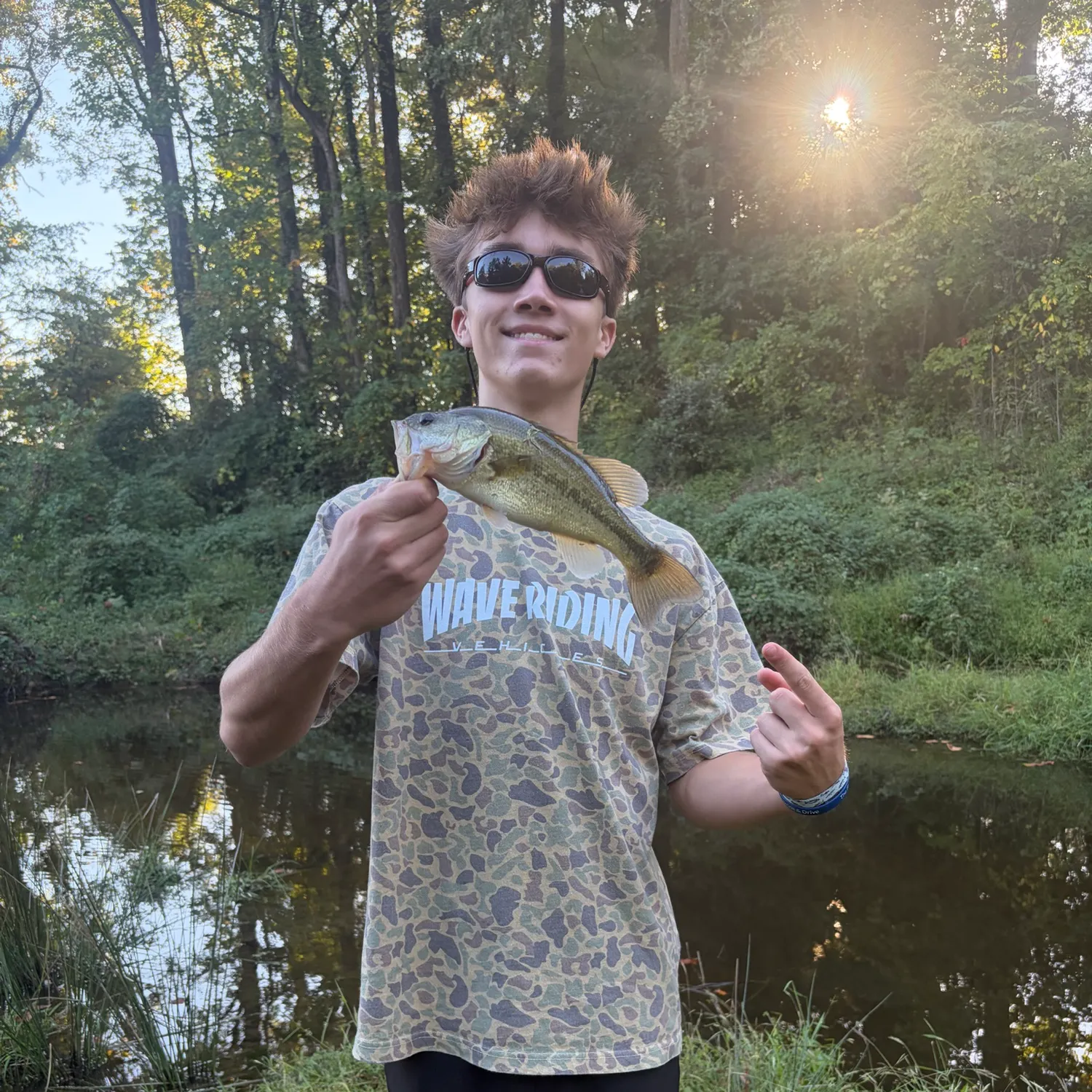 Largemouth bass caught on Fishbrain
