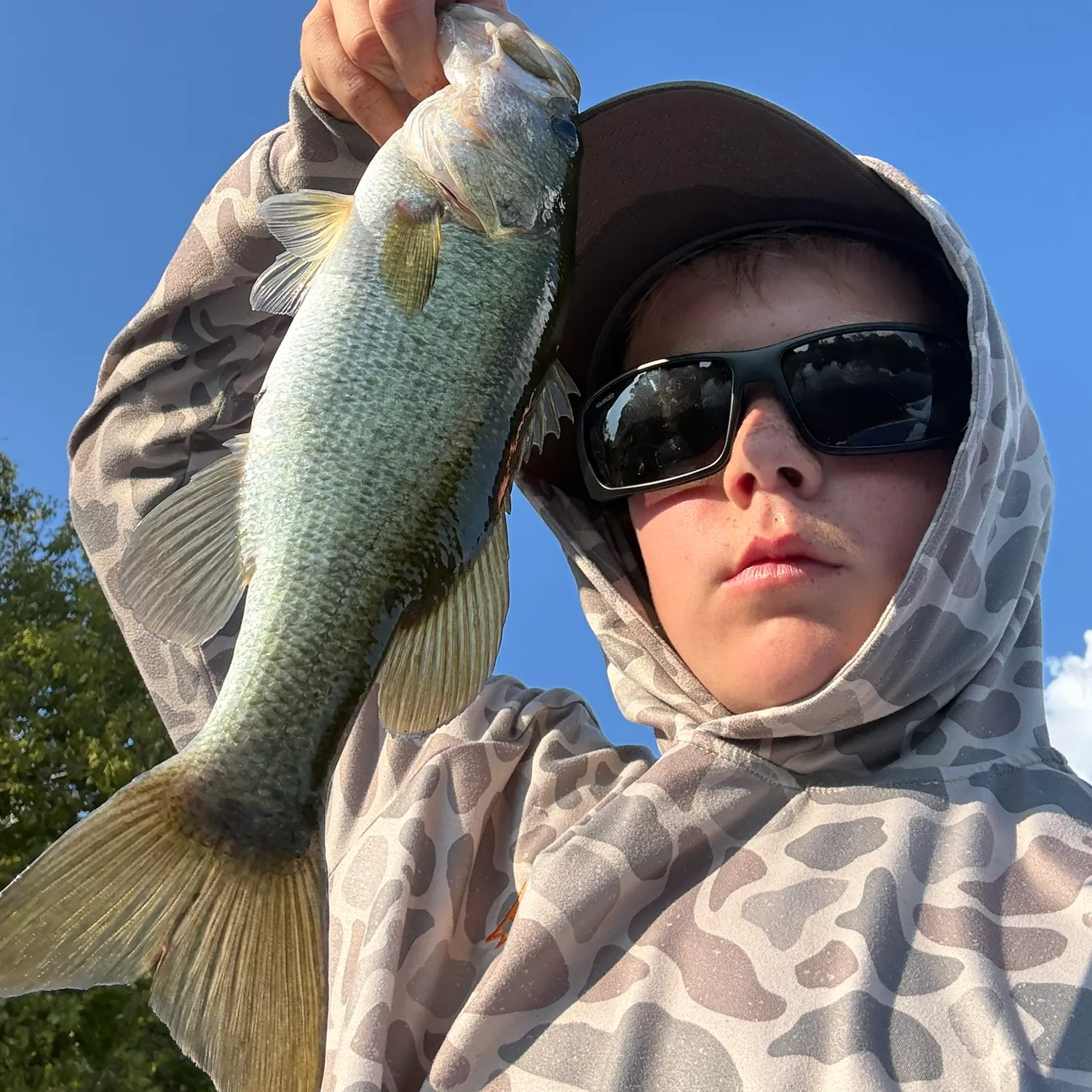 Largemouth bass caught on Fishbrain