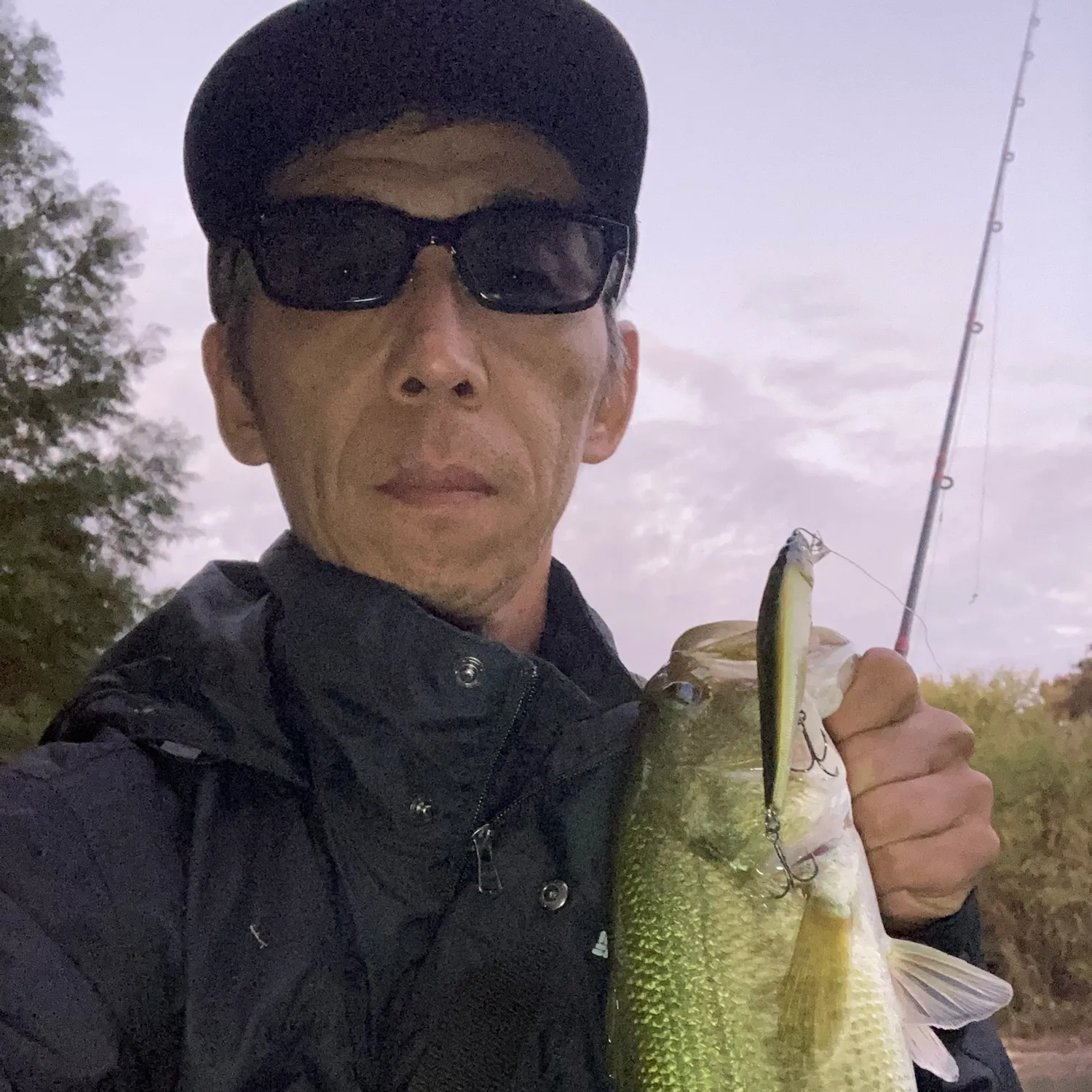 Largemouth bass caught on Fishbrain