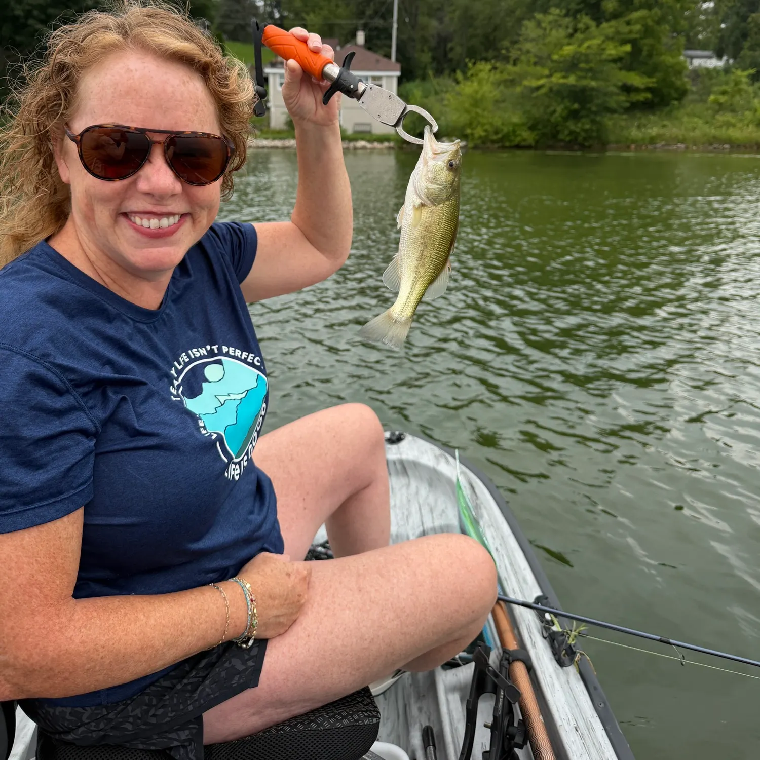 Largemouth bass caught on Fishbrain