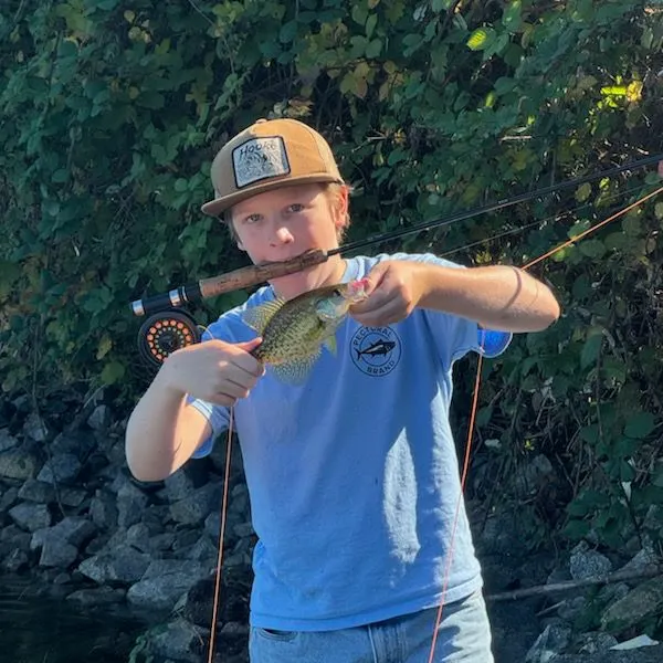 Black crappie caught on Fishbrain