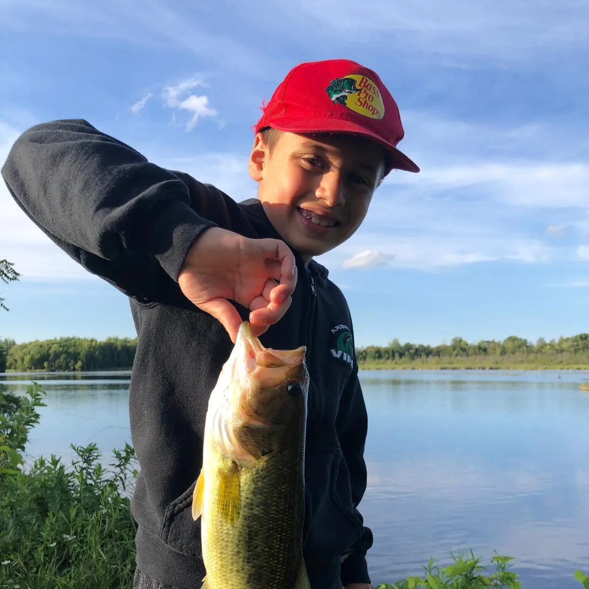 Largemouth bass caught on Fishbrain