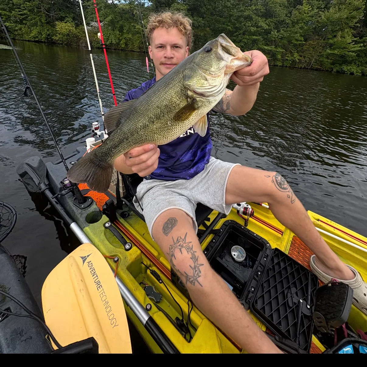 Largemouth bass caught on Fishbrain
