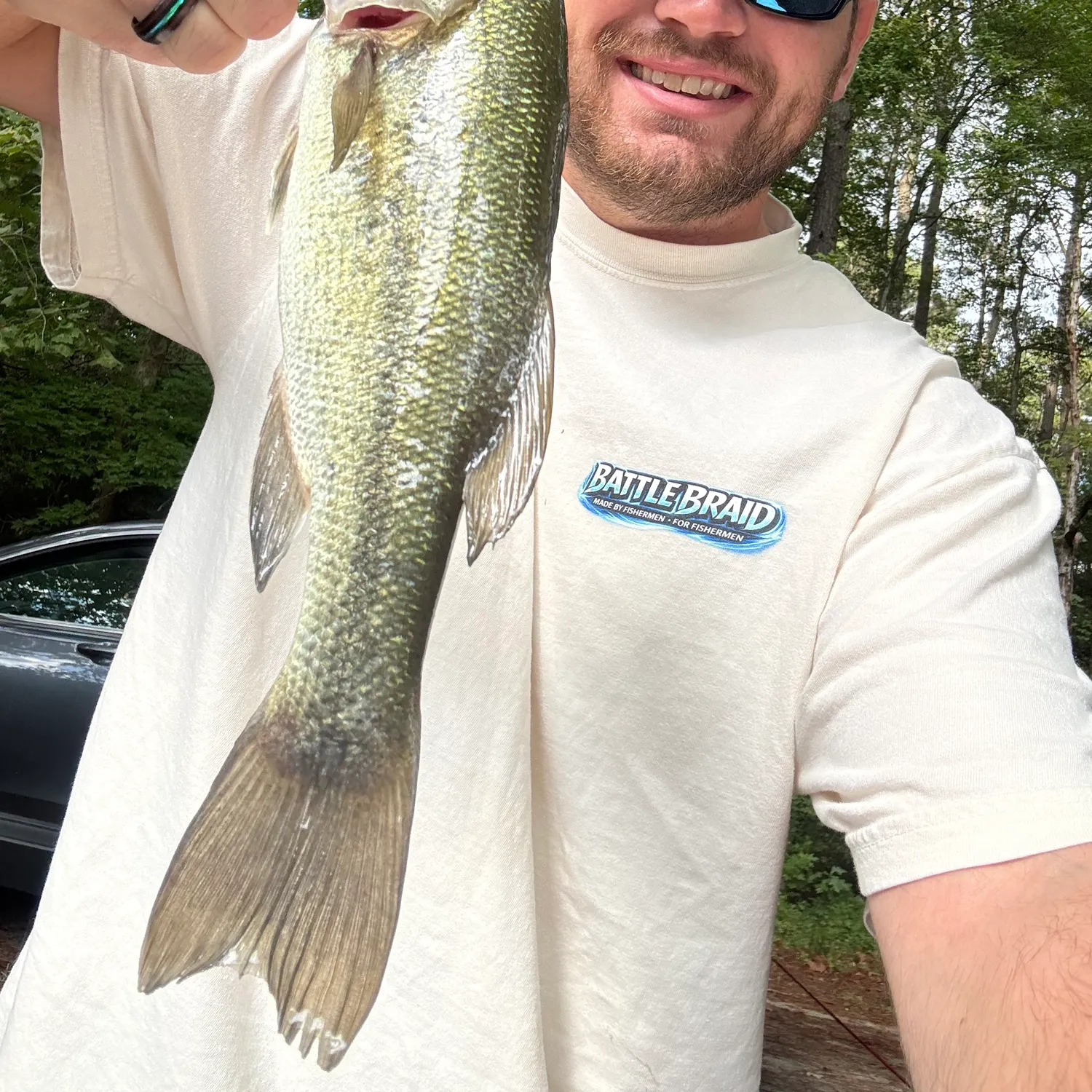 Largemouth bass caught on Fishbrain