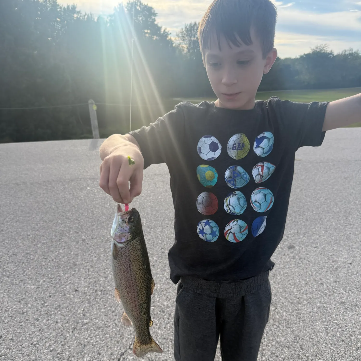 Rainbow trout caught on Fishbrain