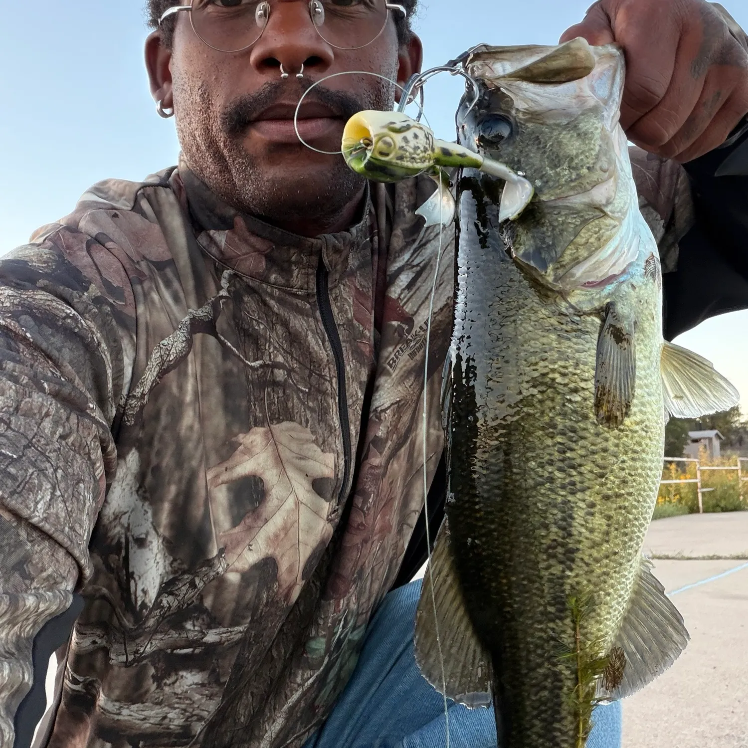 Largemouth bass caught on Fishbrain