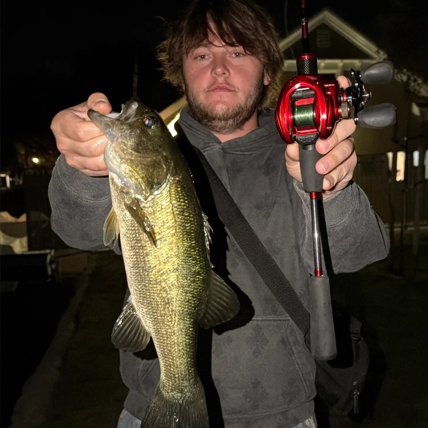 Largemouth bass caught on Fishbrain