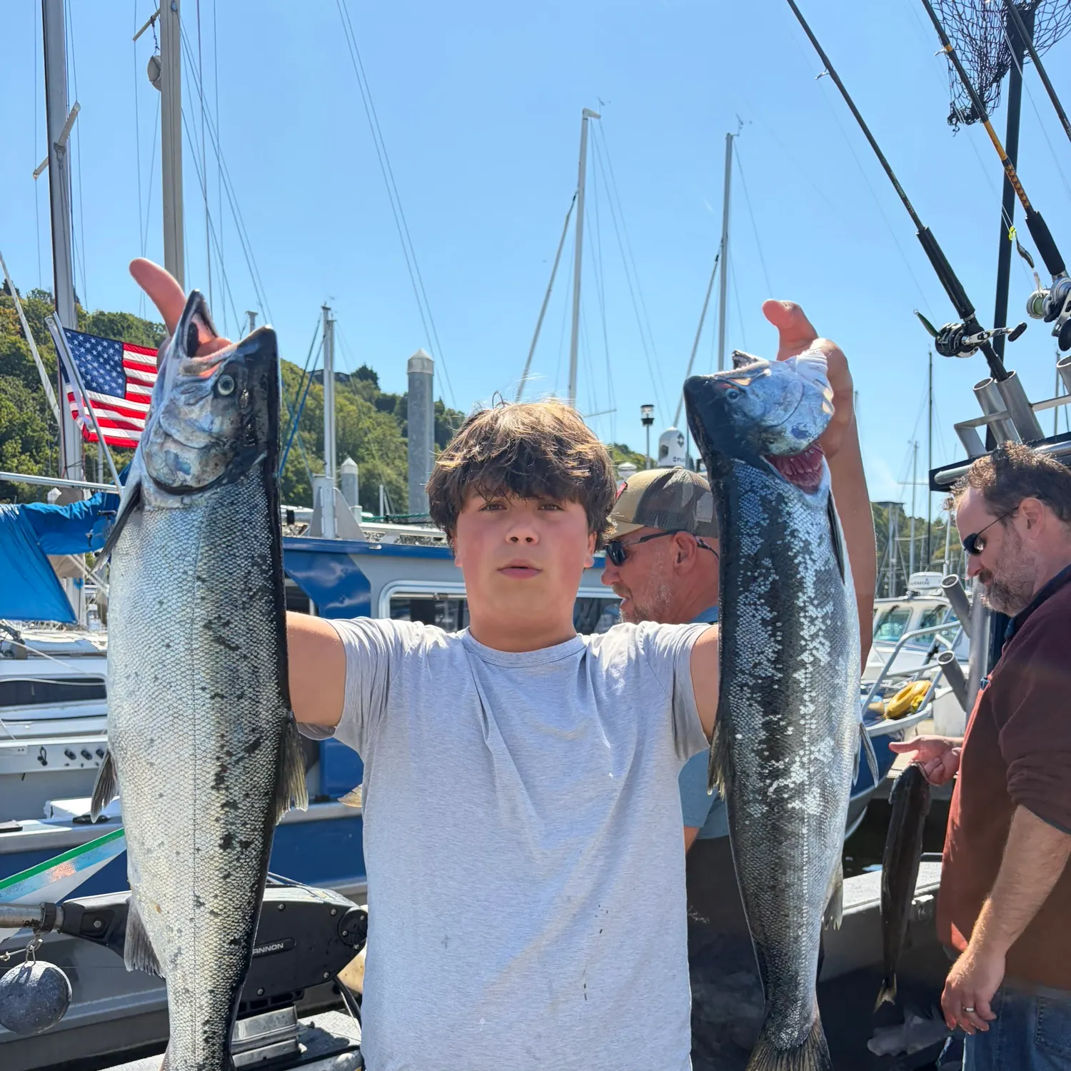 Coho salmon caught on Fishbrain