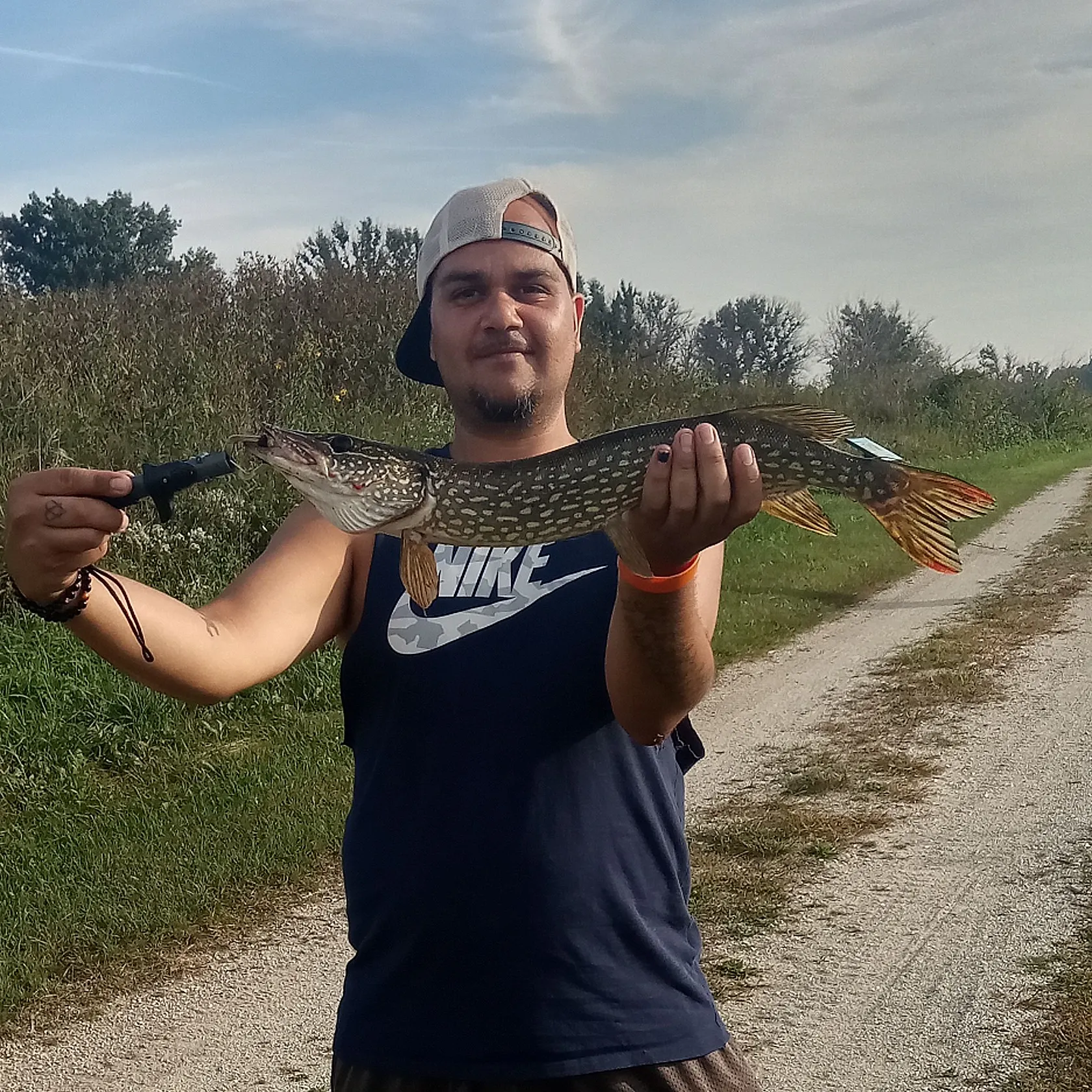 Northern pike caught on Fishbrain