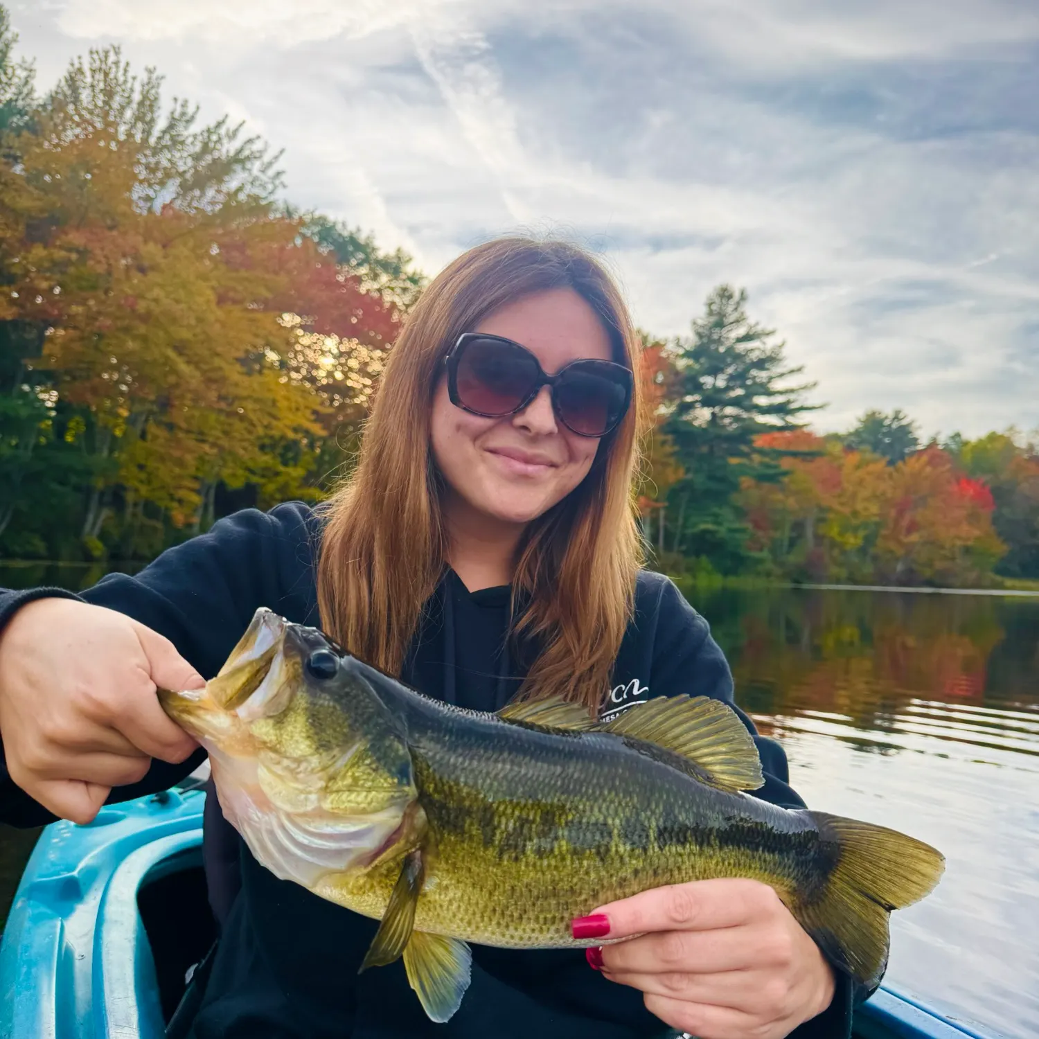 Largemouth bass caught on Fishbrain