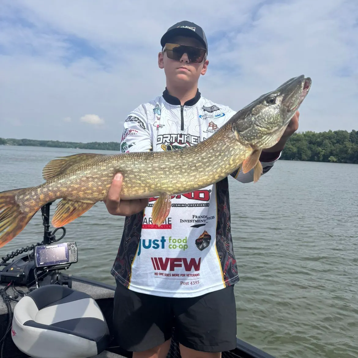 Northern pike caught on Fishbrain
