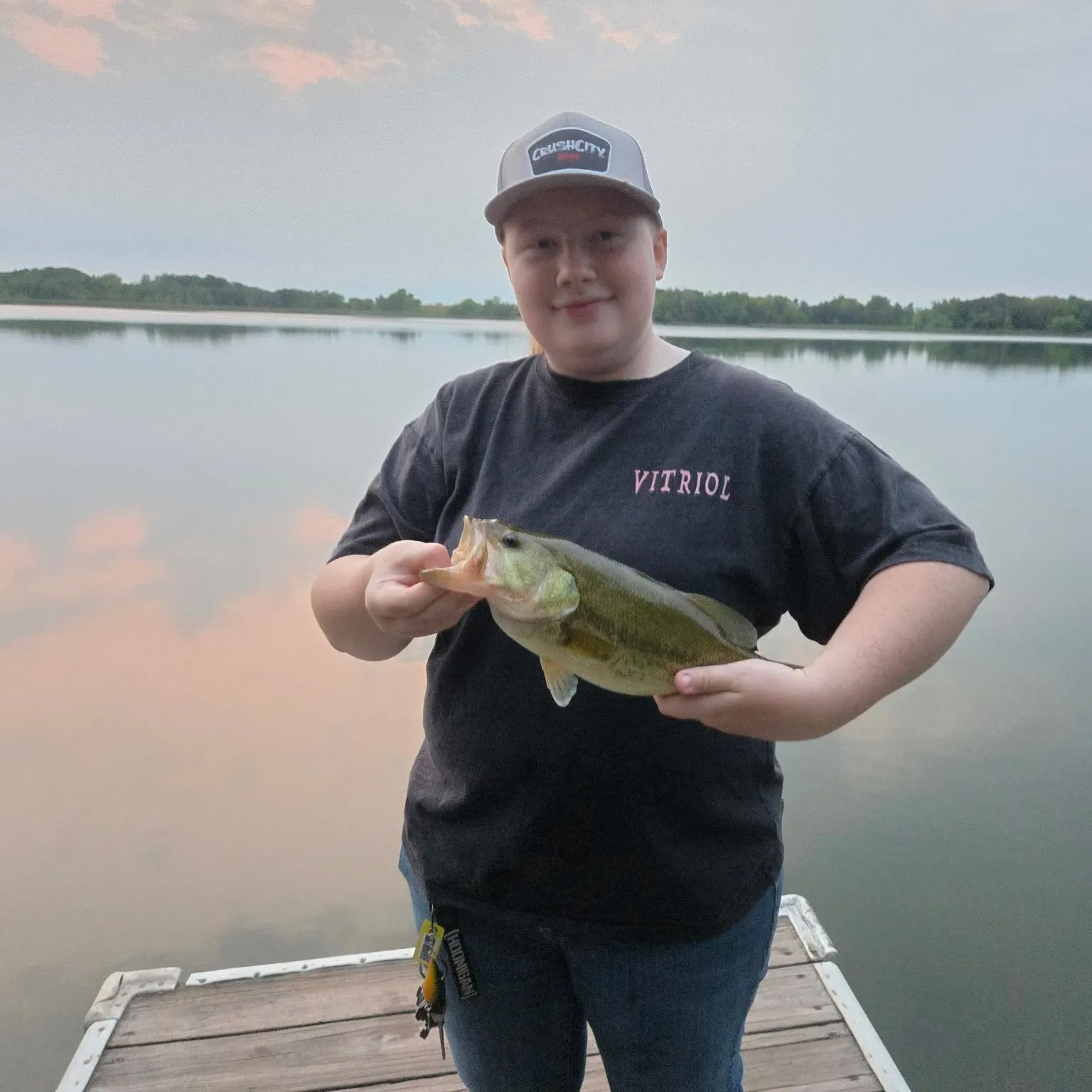 Largemouth bass caught on Fishbrain