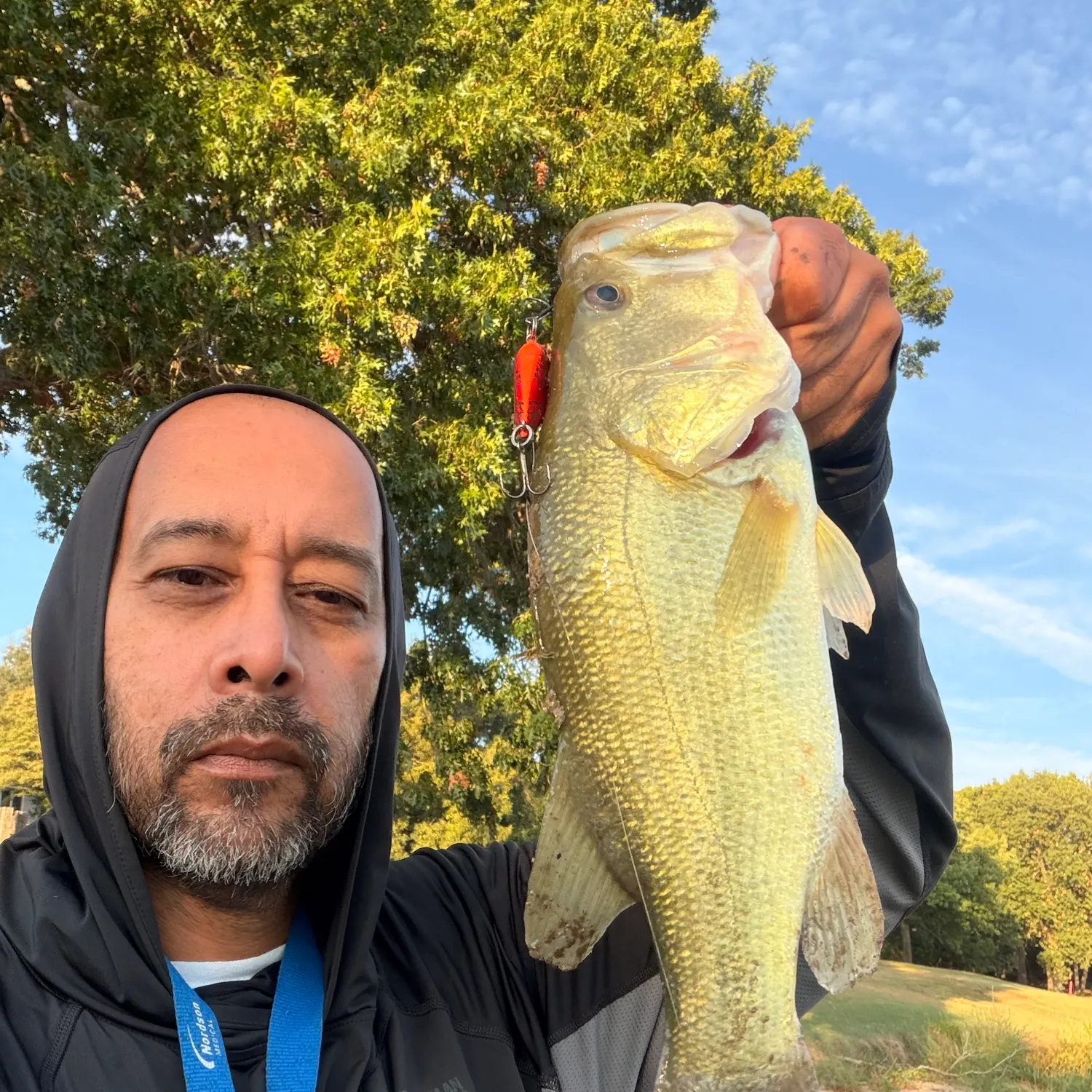 Largemouth bass caught on Fishbrain