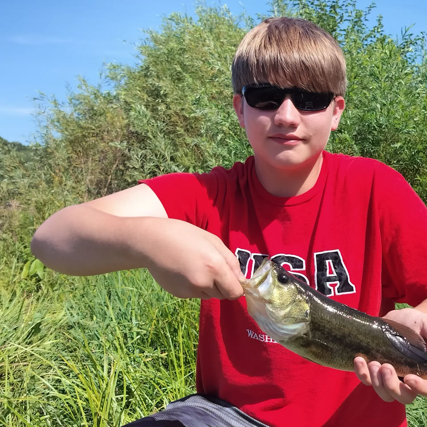 Largemouth bass caught on Fishbrain