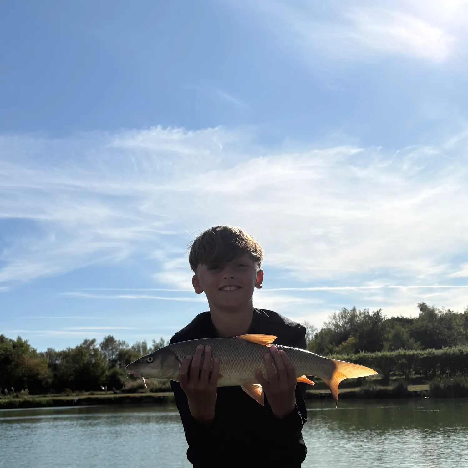 Common barbel caught on Fishbrain