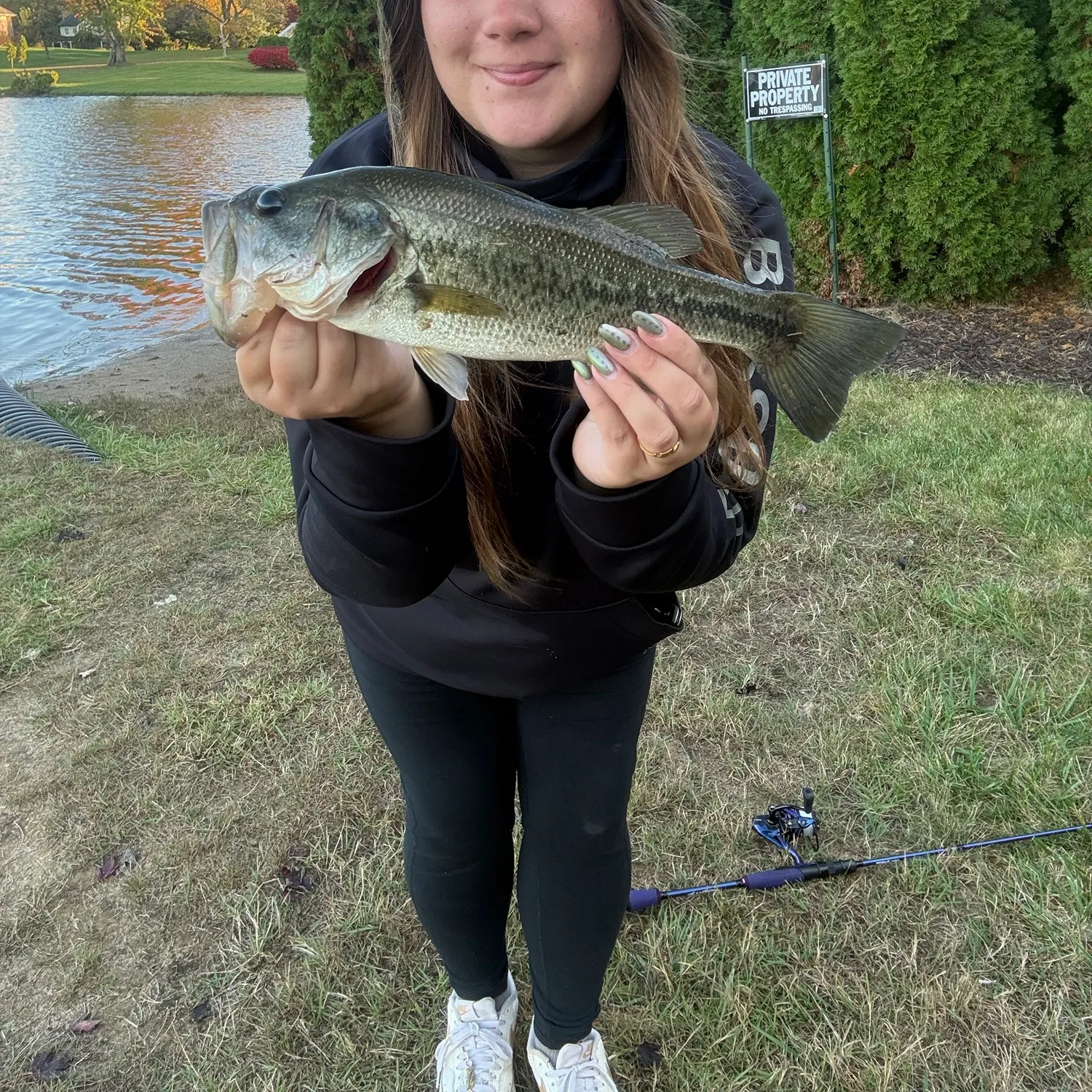Largemouth bass caught on Fishbrain
