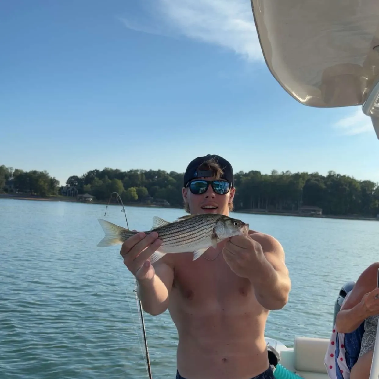 Striped bass caught on Fishbrain