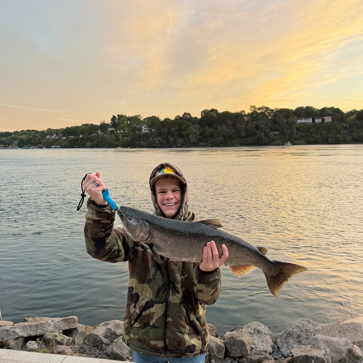 Chinook salmon caught on Fishbrain