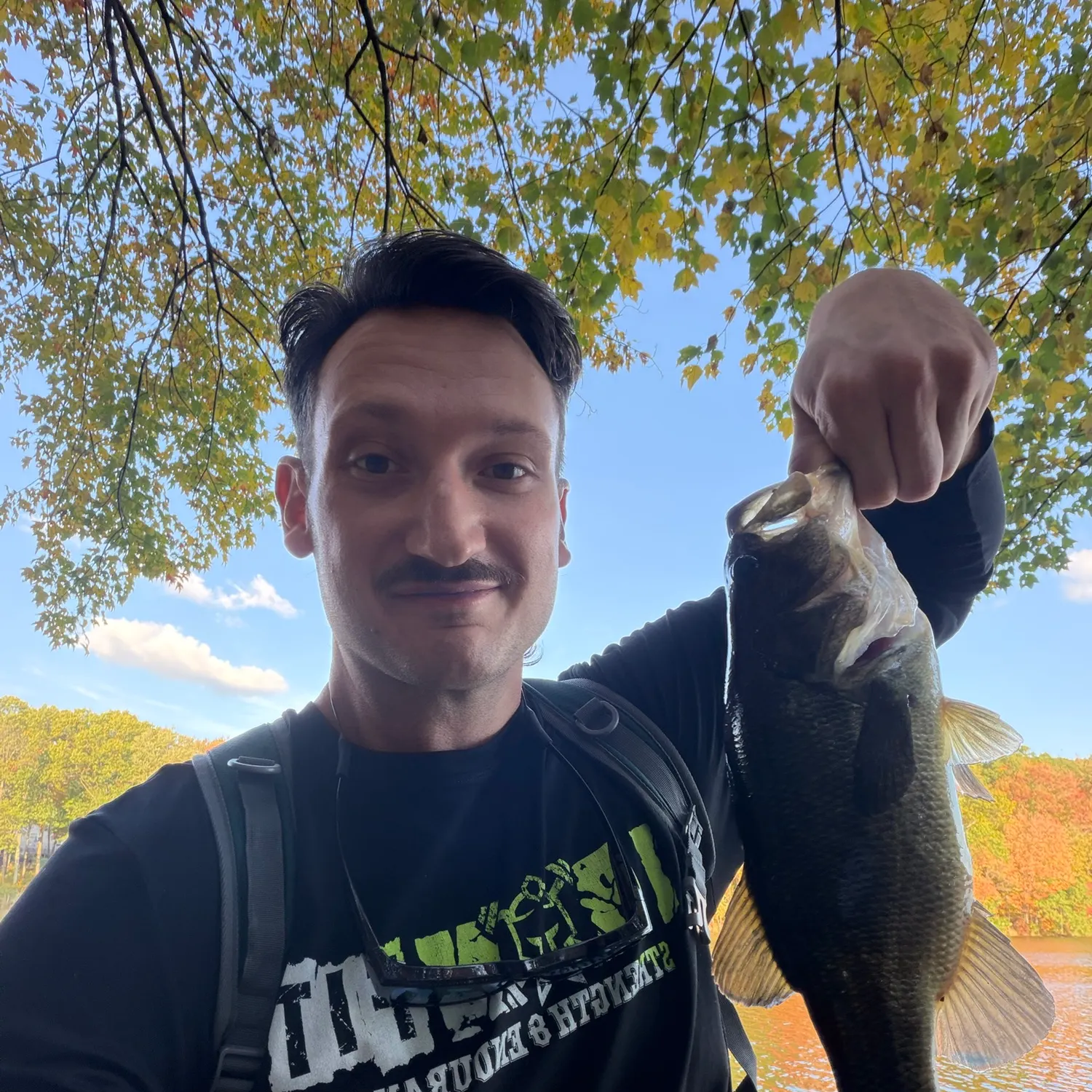 Largemouth bass caught on Fishbrain